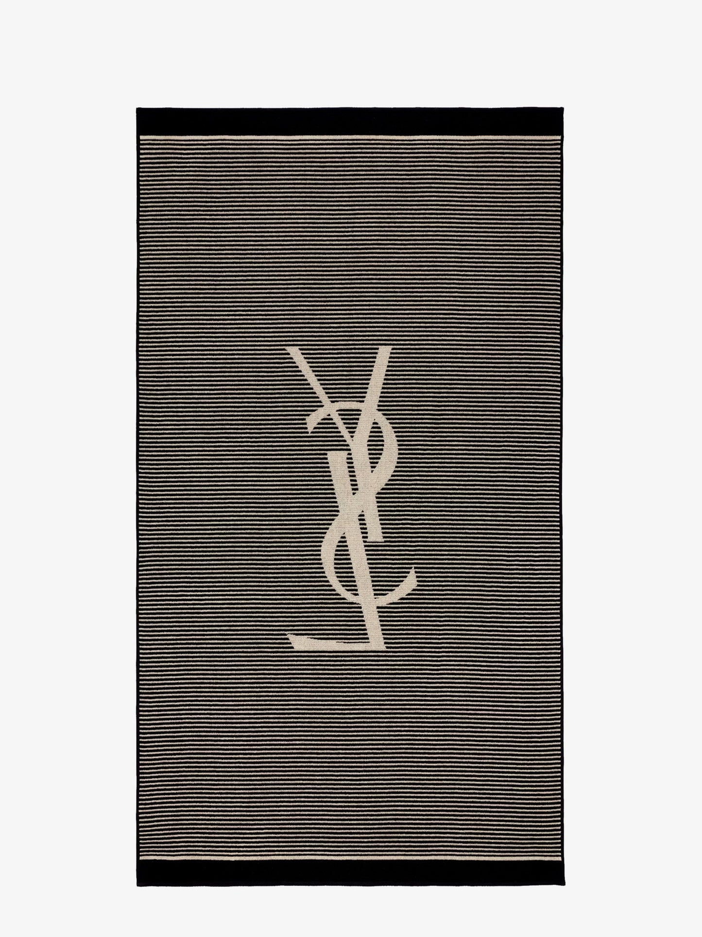 Certified cotton striped beach towel