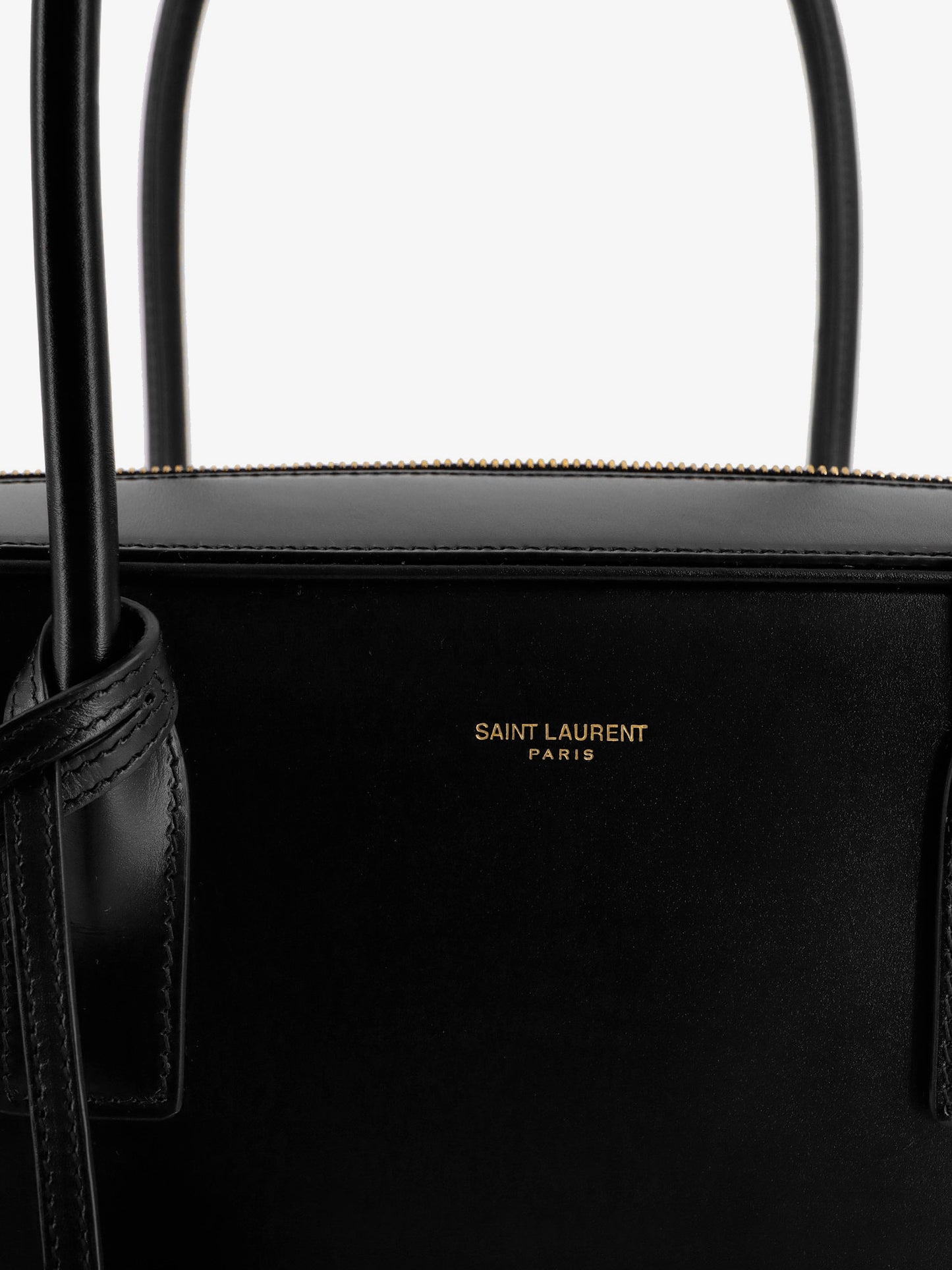 Sac de Jour in Box leather handbag with metal padlock detail