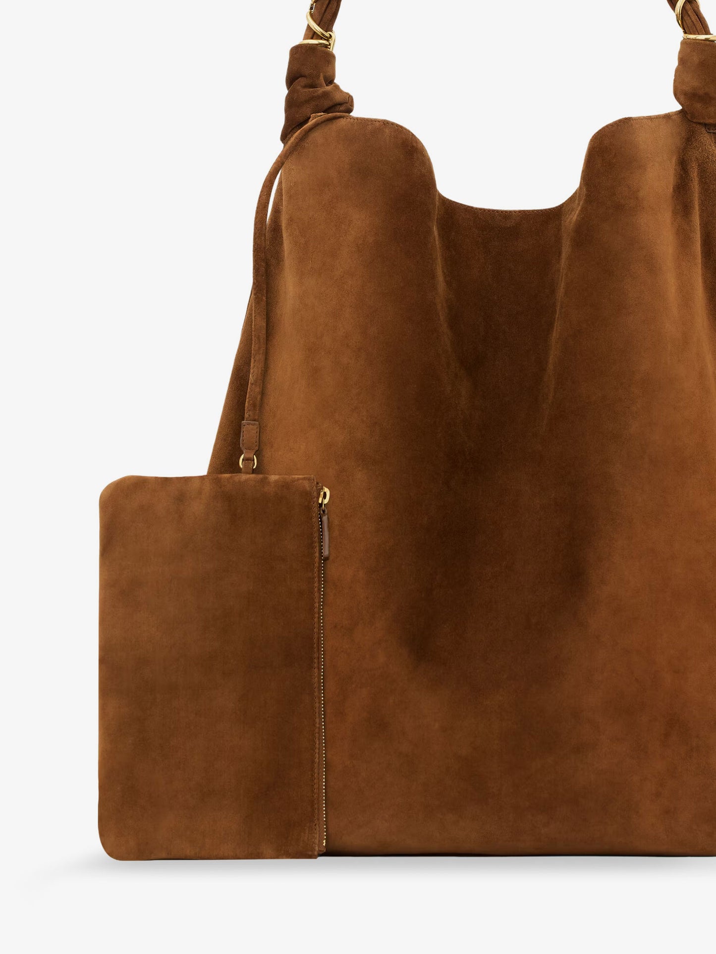 Amalia suede shoulder bag