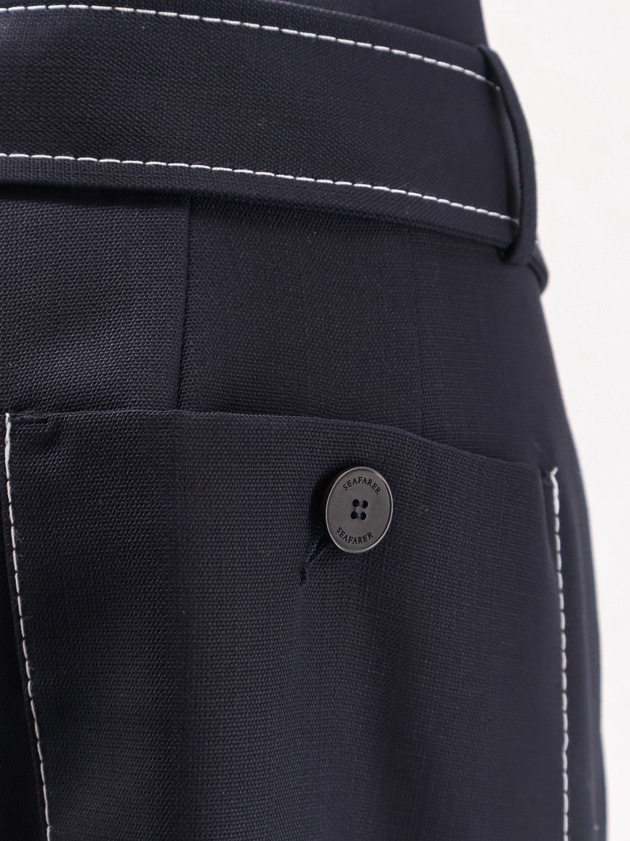 Irony virgin wool trousers