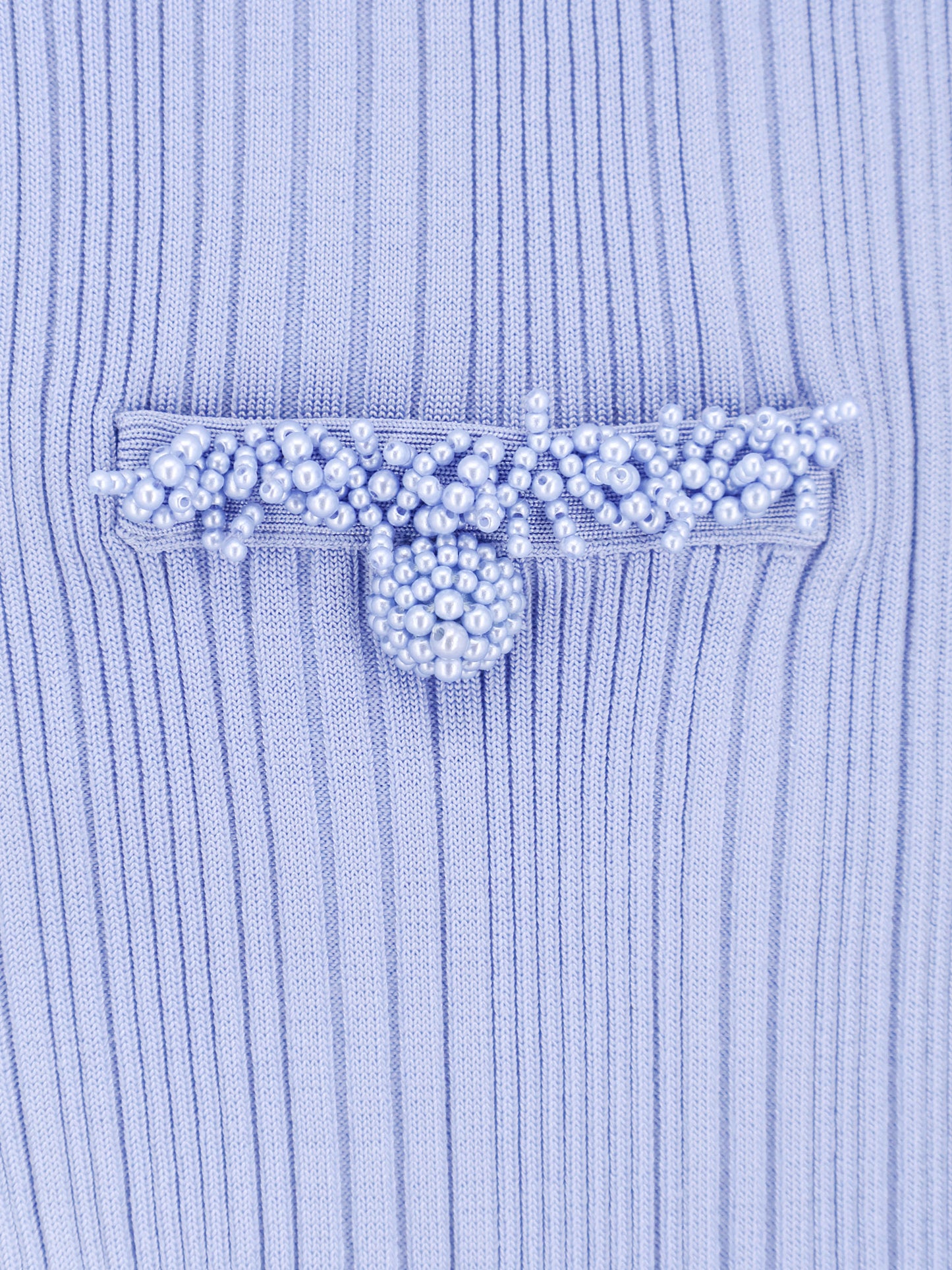 Ribbed knitted mini dress