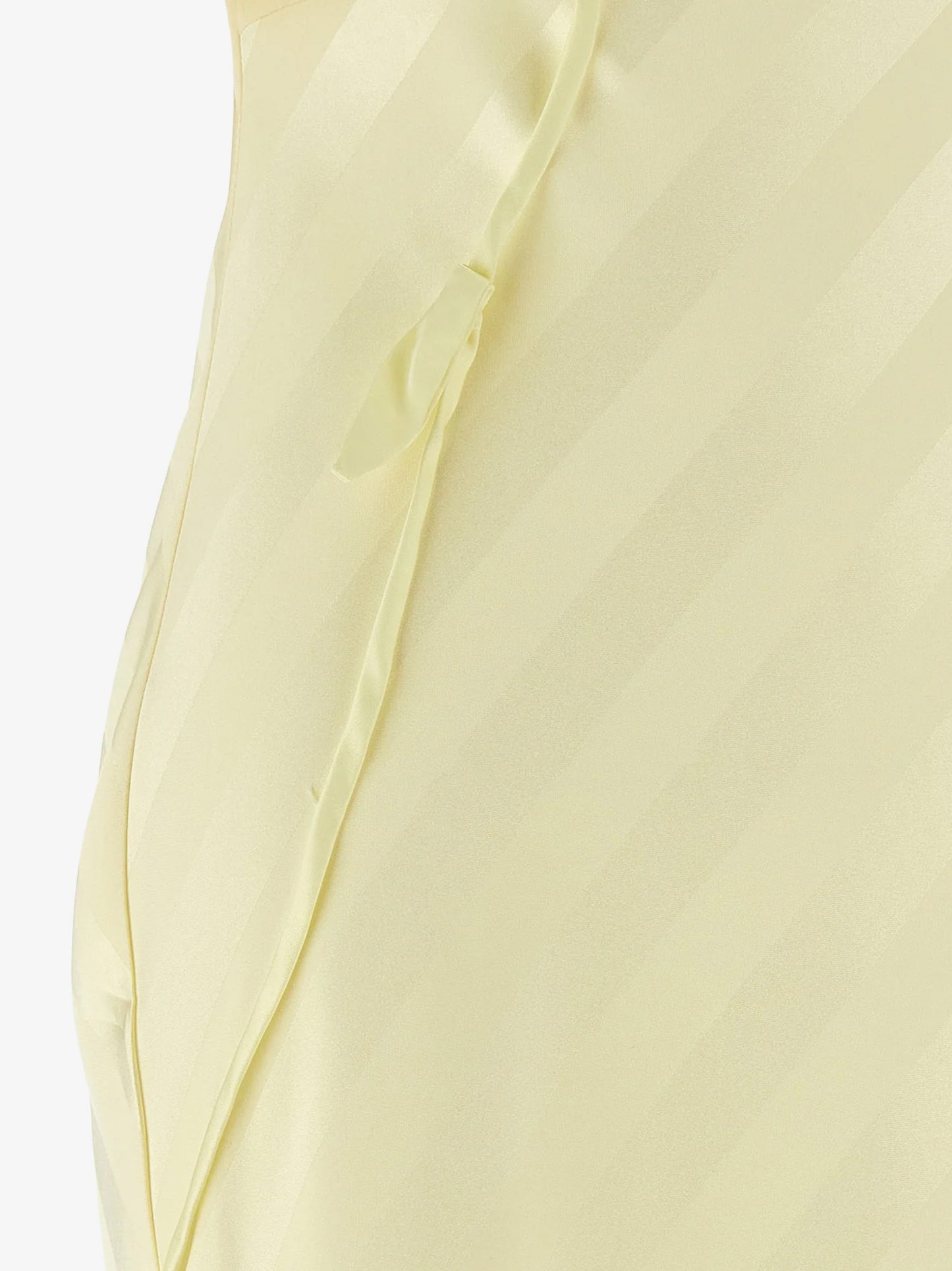 Striped satin long dress