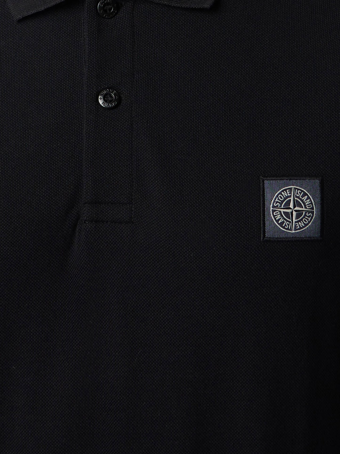 Stretch organic cotton polo shirt
