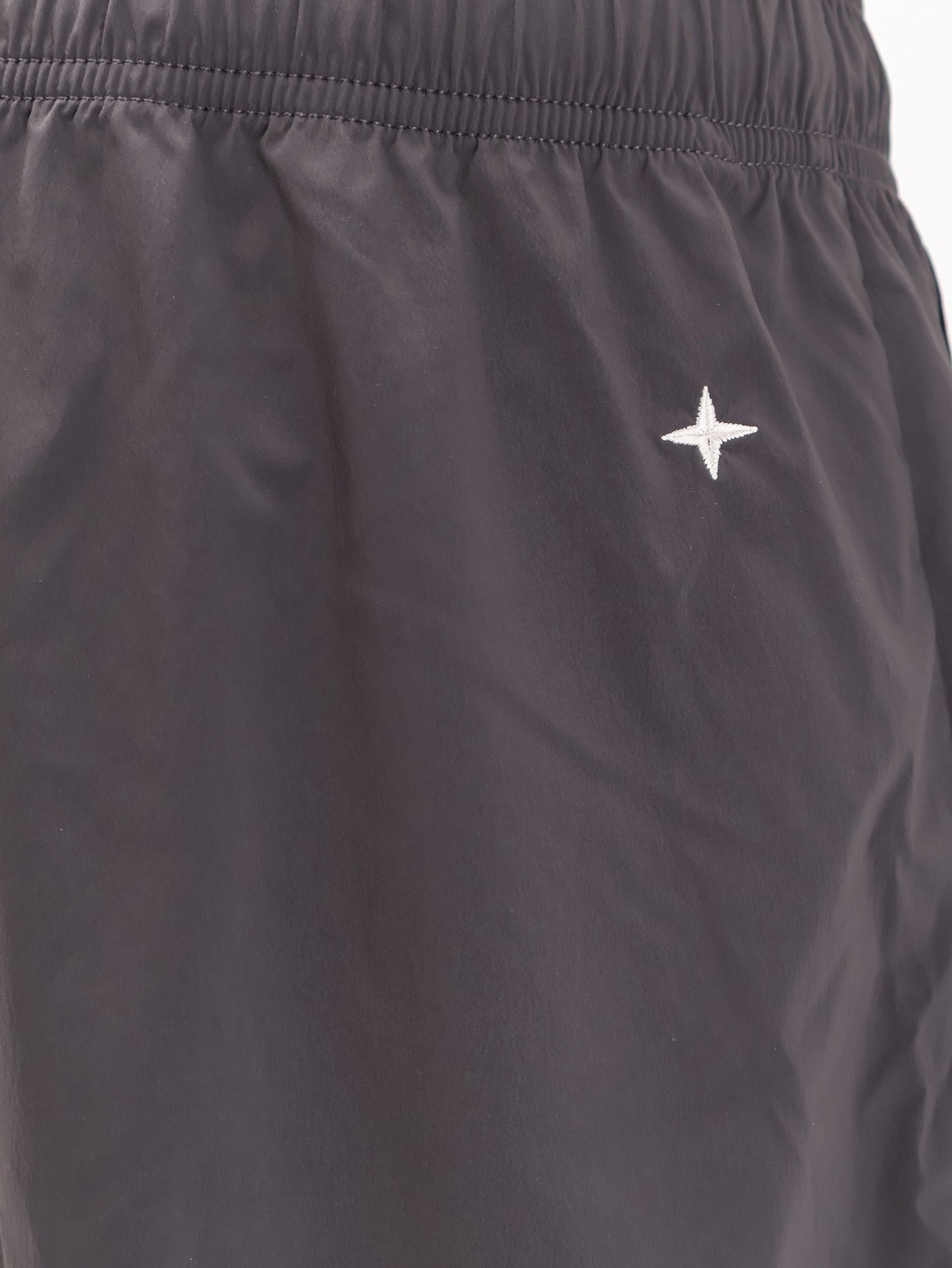 Nylon Bermuda shorts with embroidered logo on the back