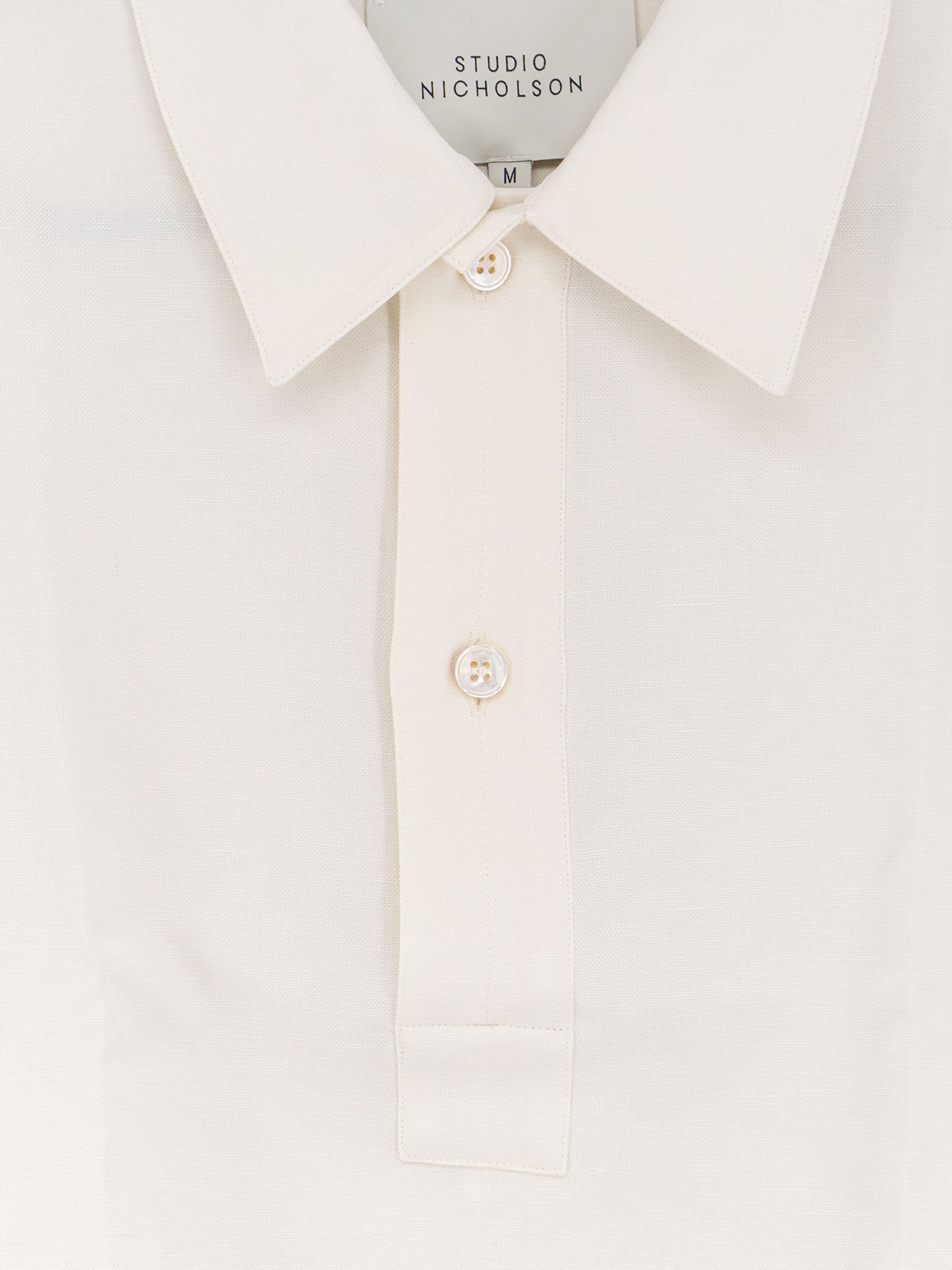 Viscose and linen blend shirt