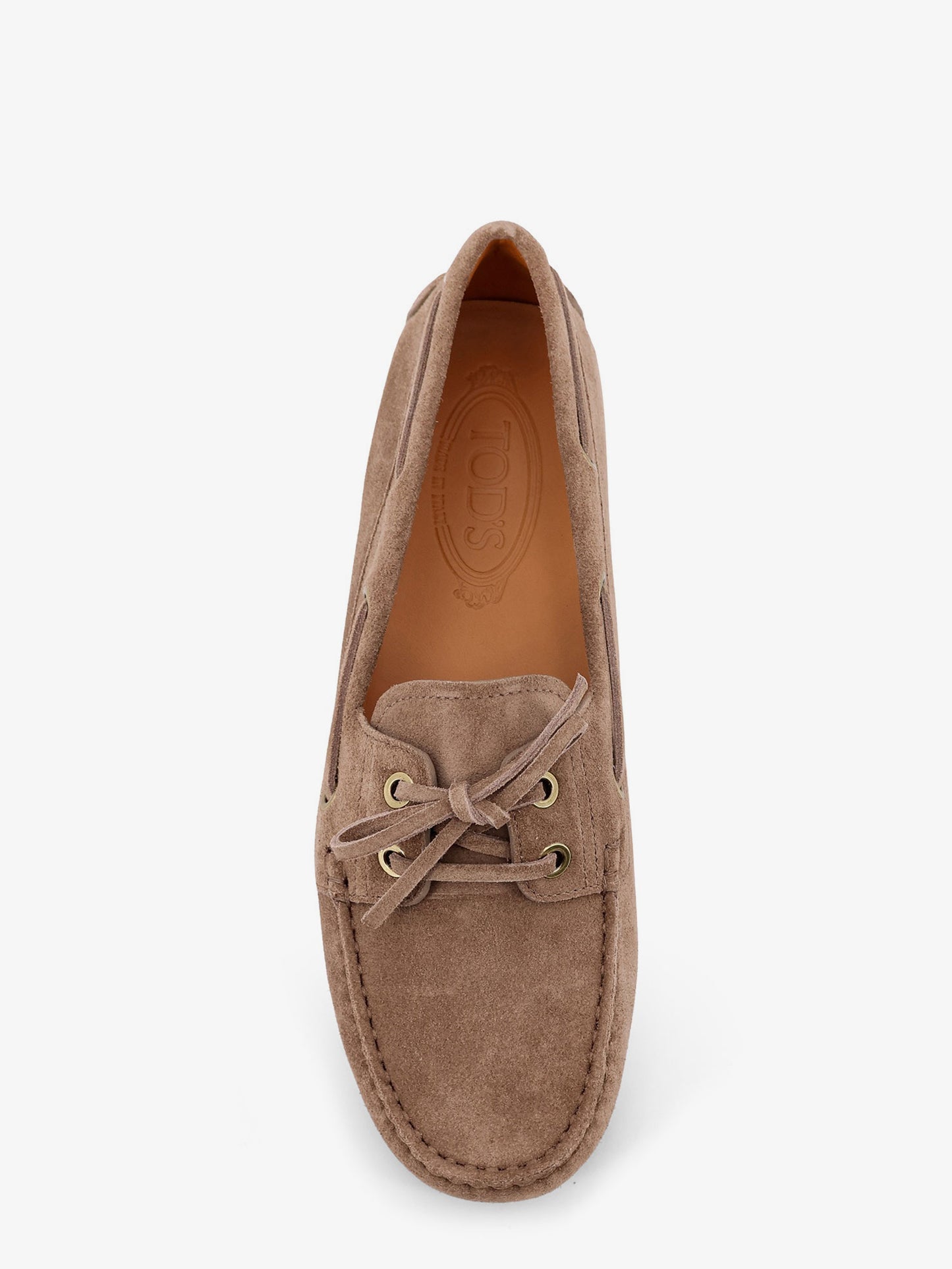 Suede loafers with Gomminos detail