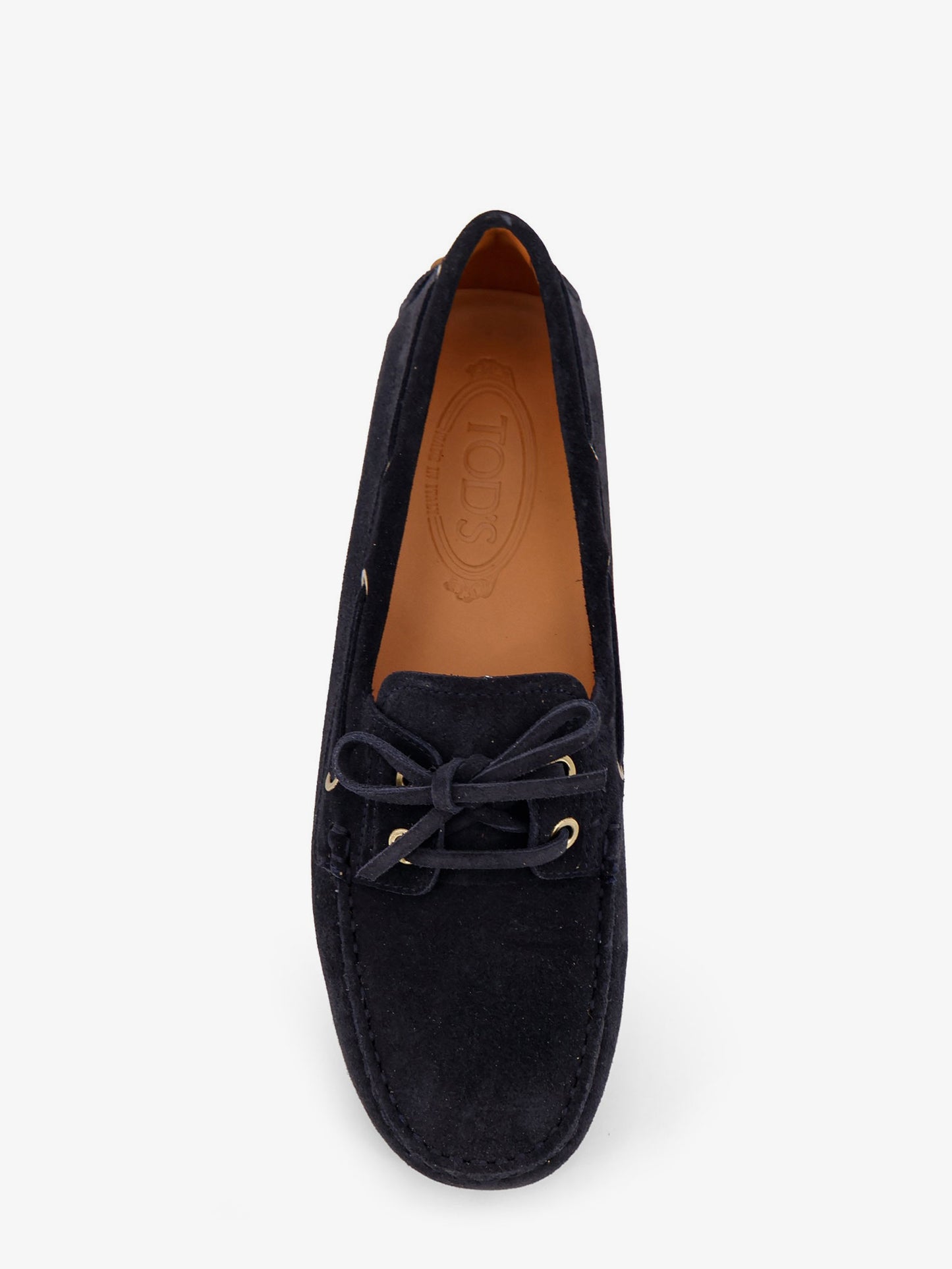 Suede loafers with Gomminos detail