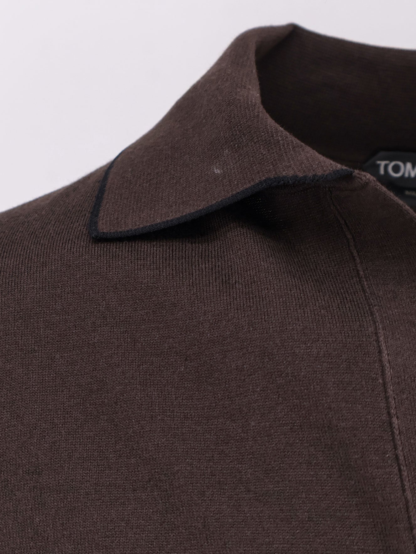 Cotton and silk blend polo shirt