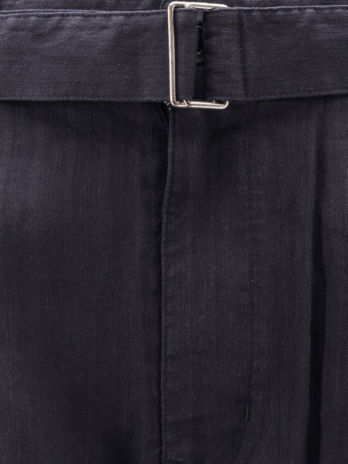 Linen blend trousers