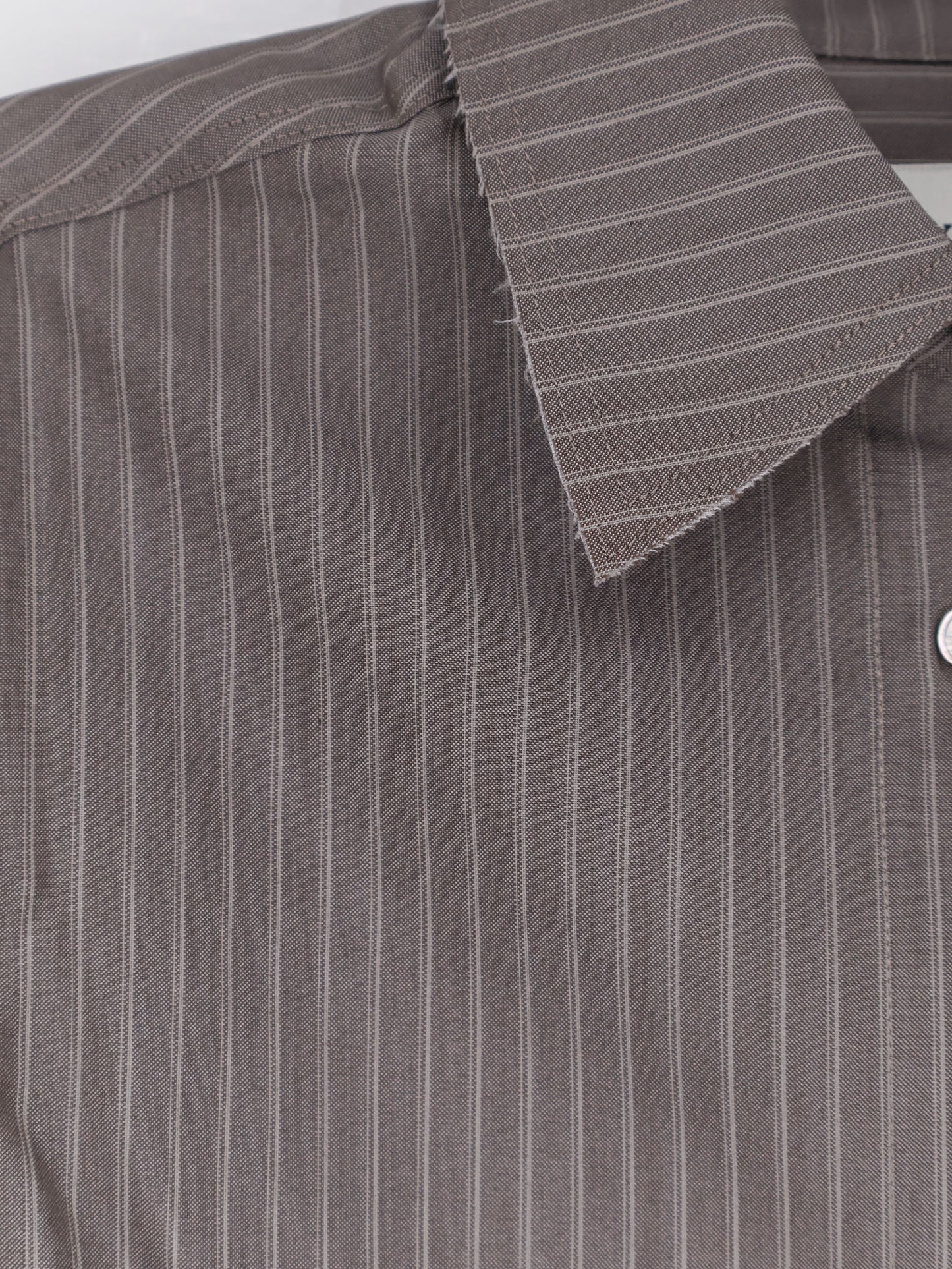 Silk and wool blend shirt with striped pattern