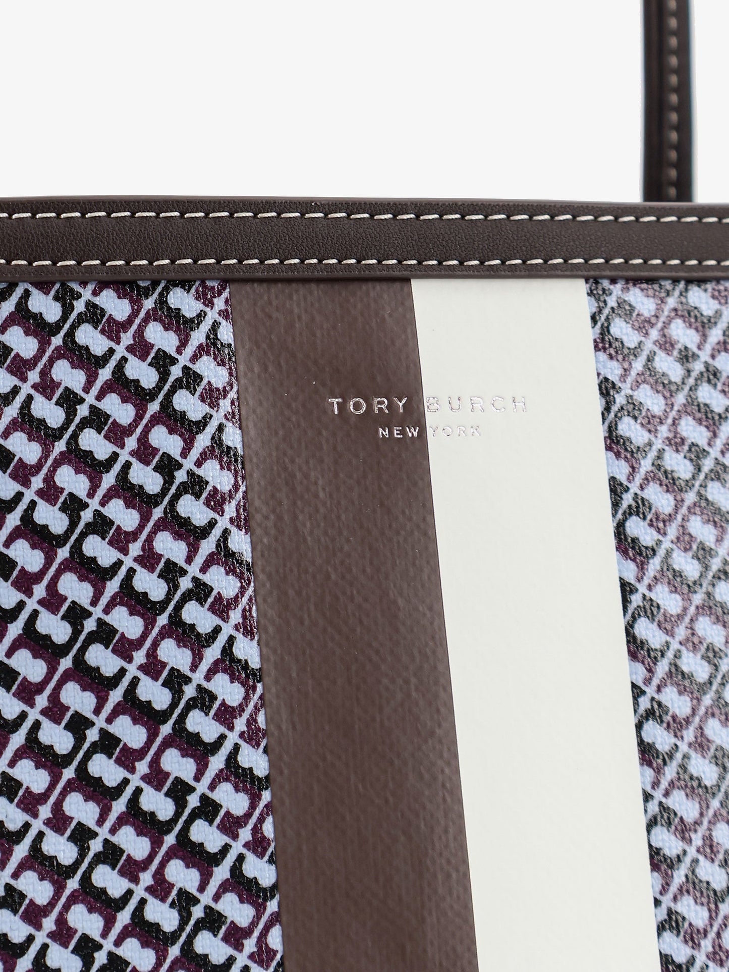 The Racer Tote shoulder bag in coated canvas with all-over logo