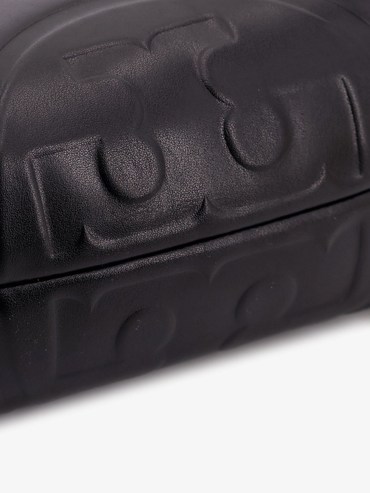 Ella shoulder bag with embossed logo on the bottom