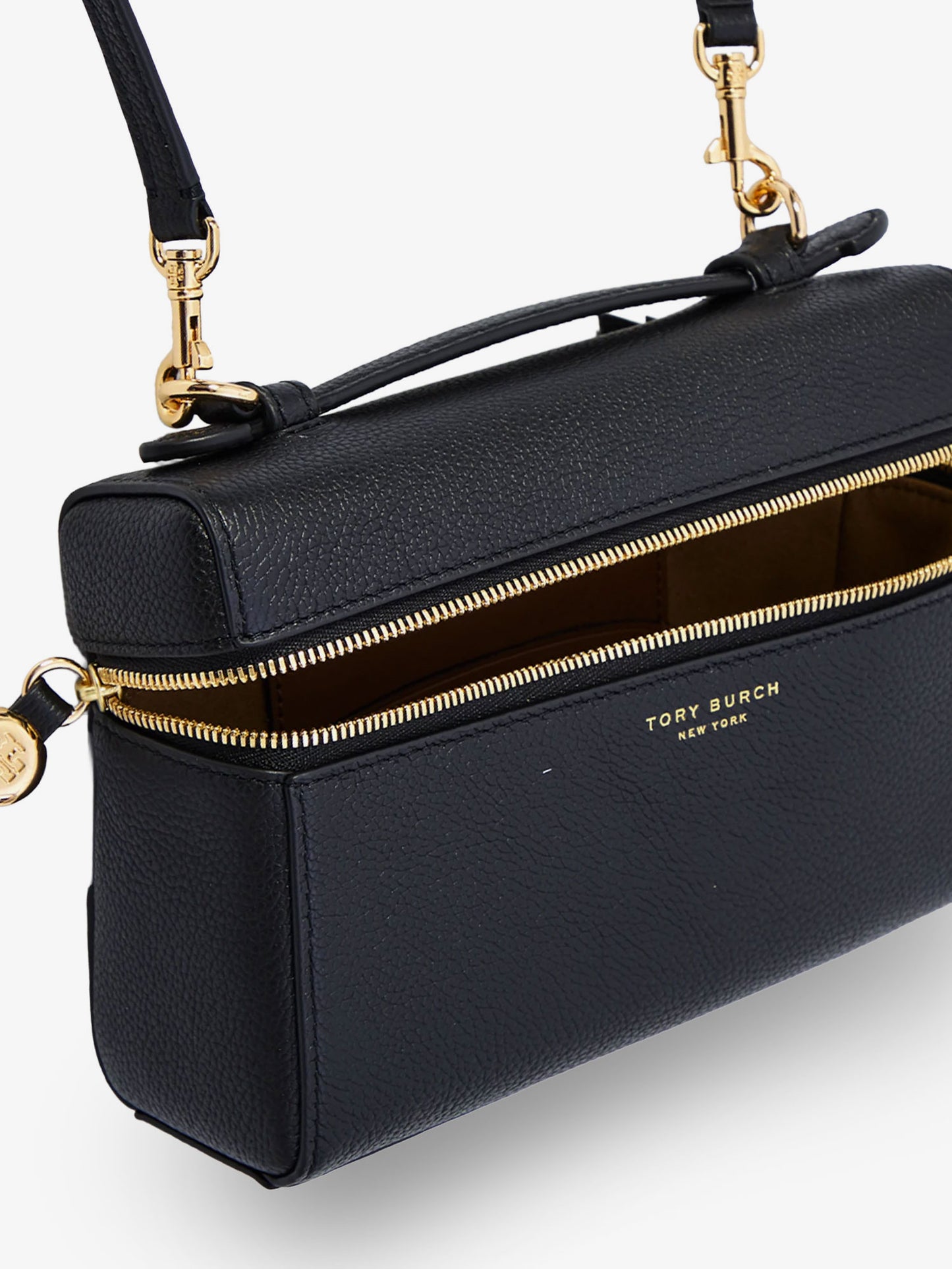 Borsa a tracolla Romy slim in pelle martellata