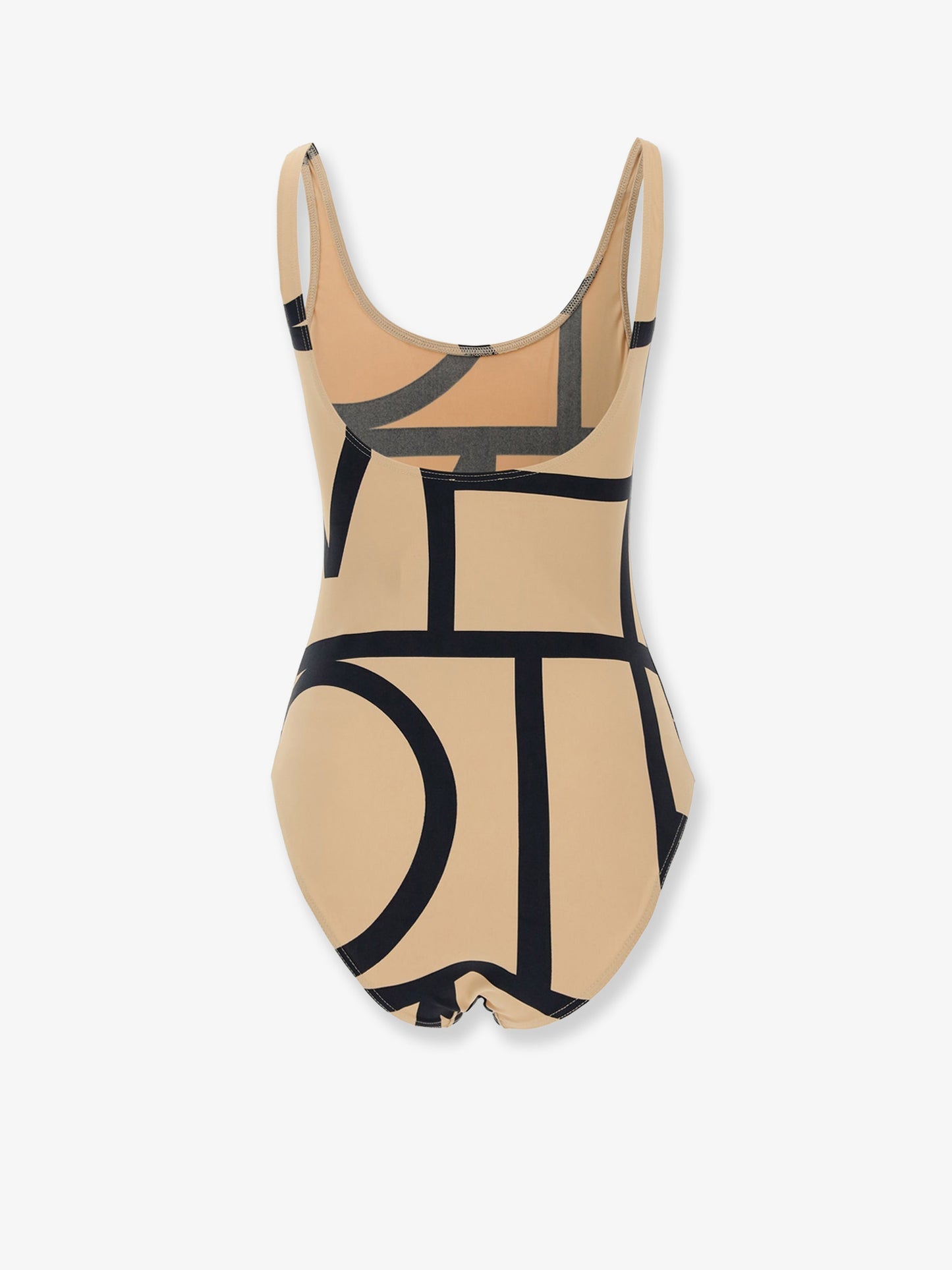Monogram recycled nylon blend one-piece swimsuit