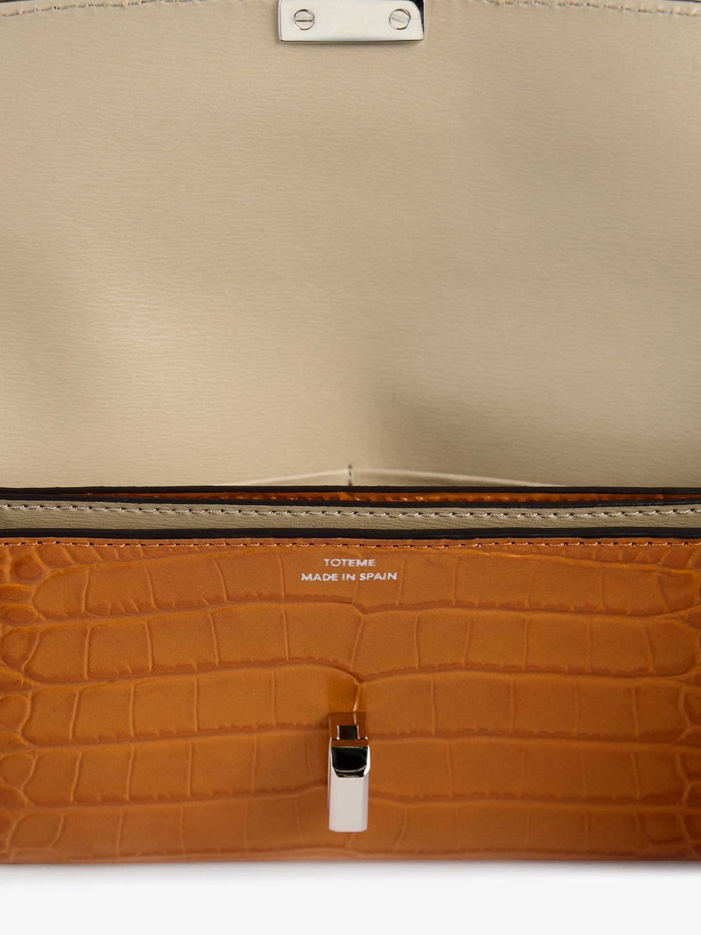 T-Lock crocodile-print leather wallet