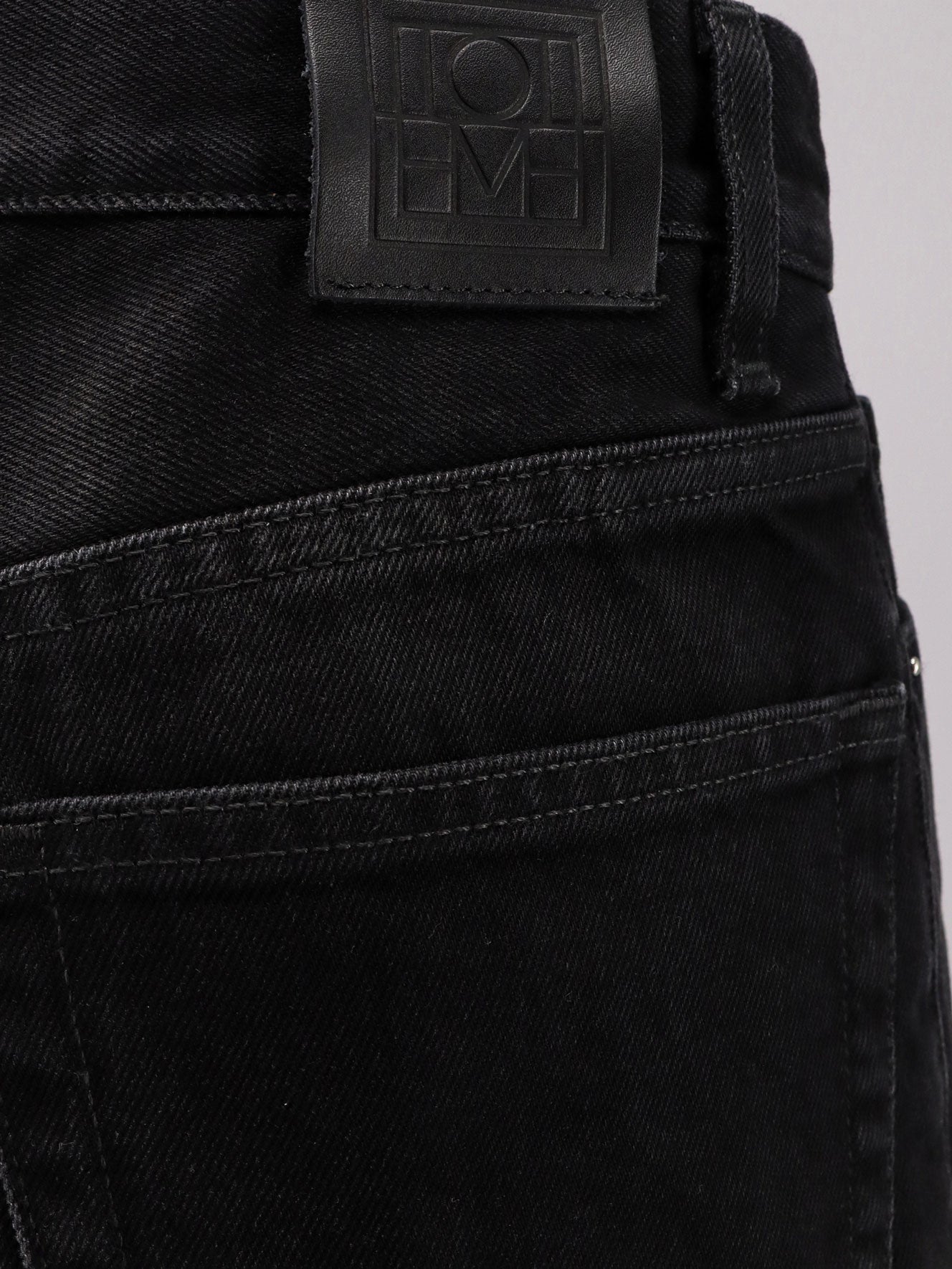 Black denim jeans