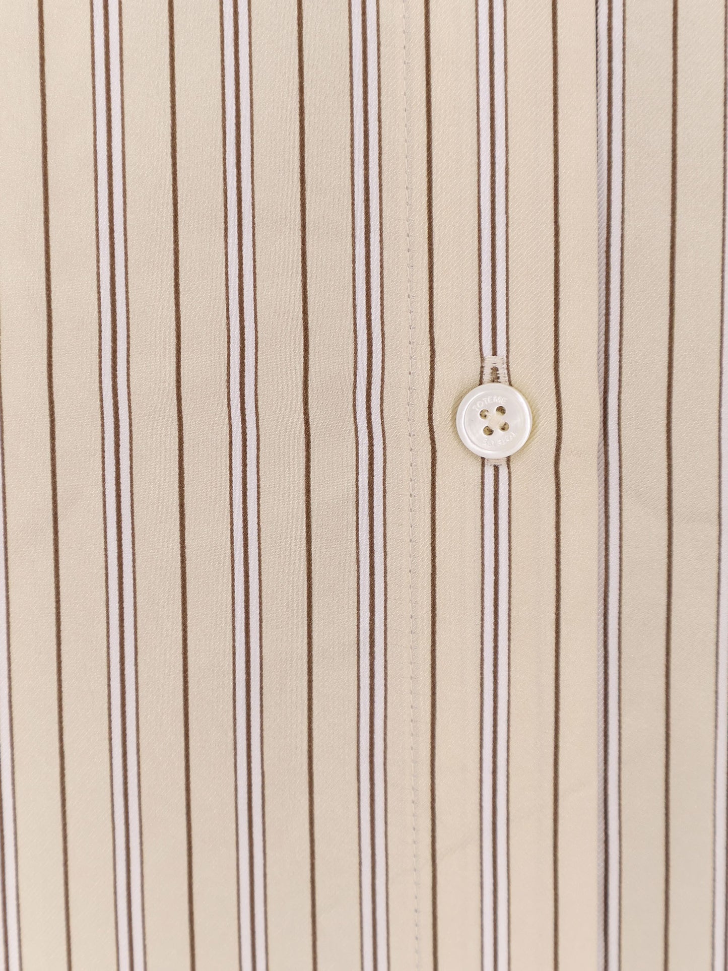 Oversized striped silk shirt