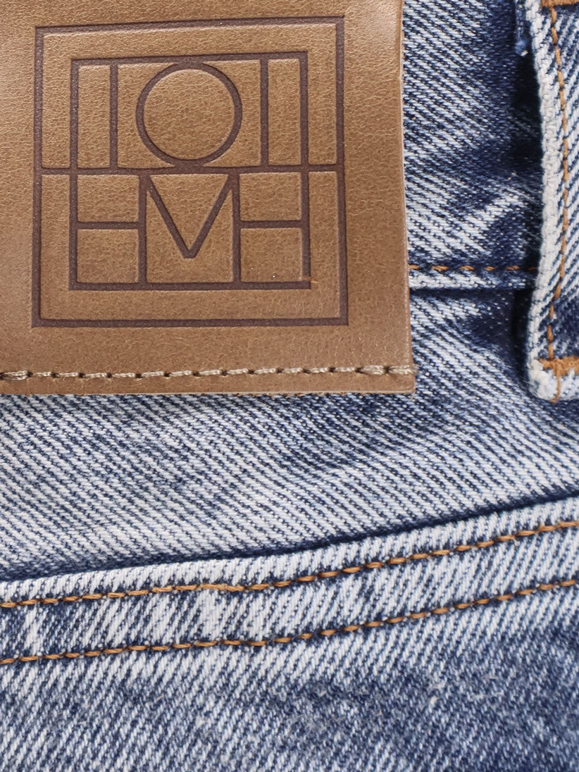 Cotton jeans with flared bottom