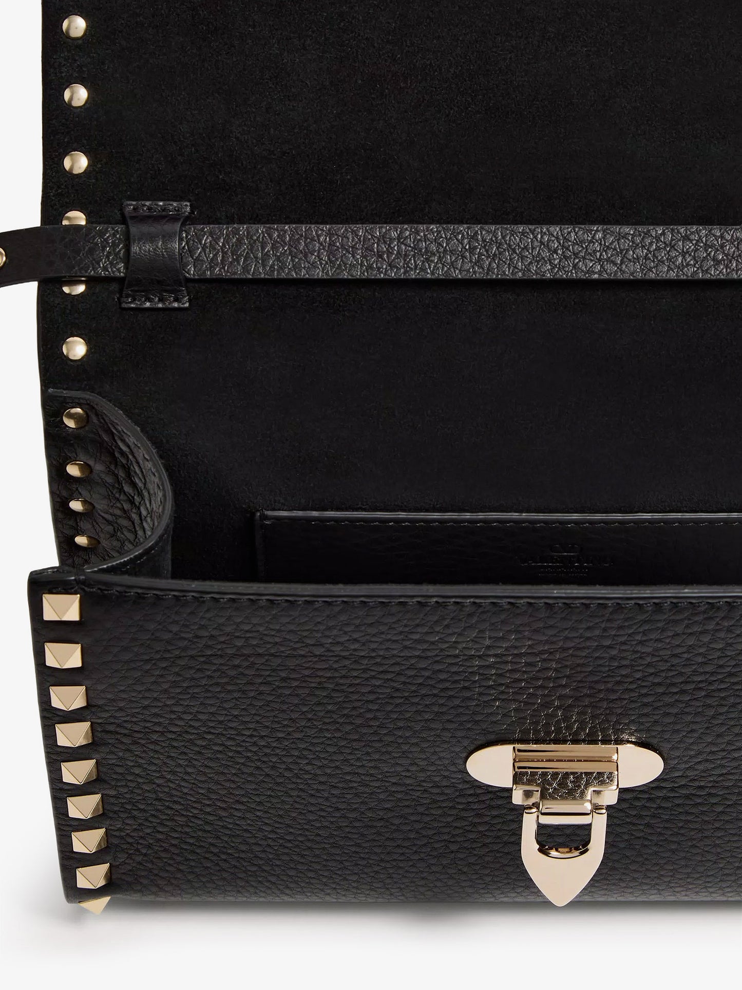 Rockstud leather crossbody bag