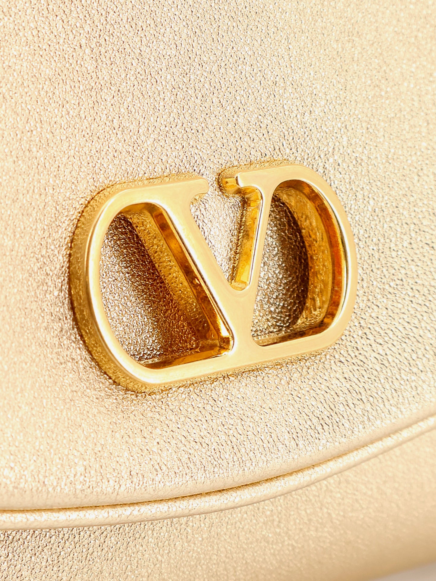 DeVain laminated leather shoulder bag