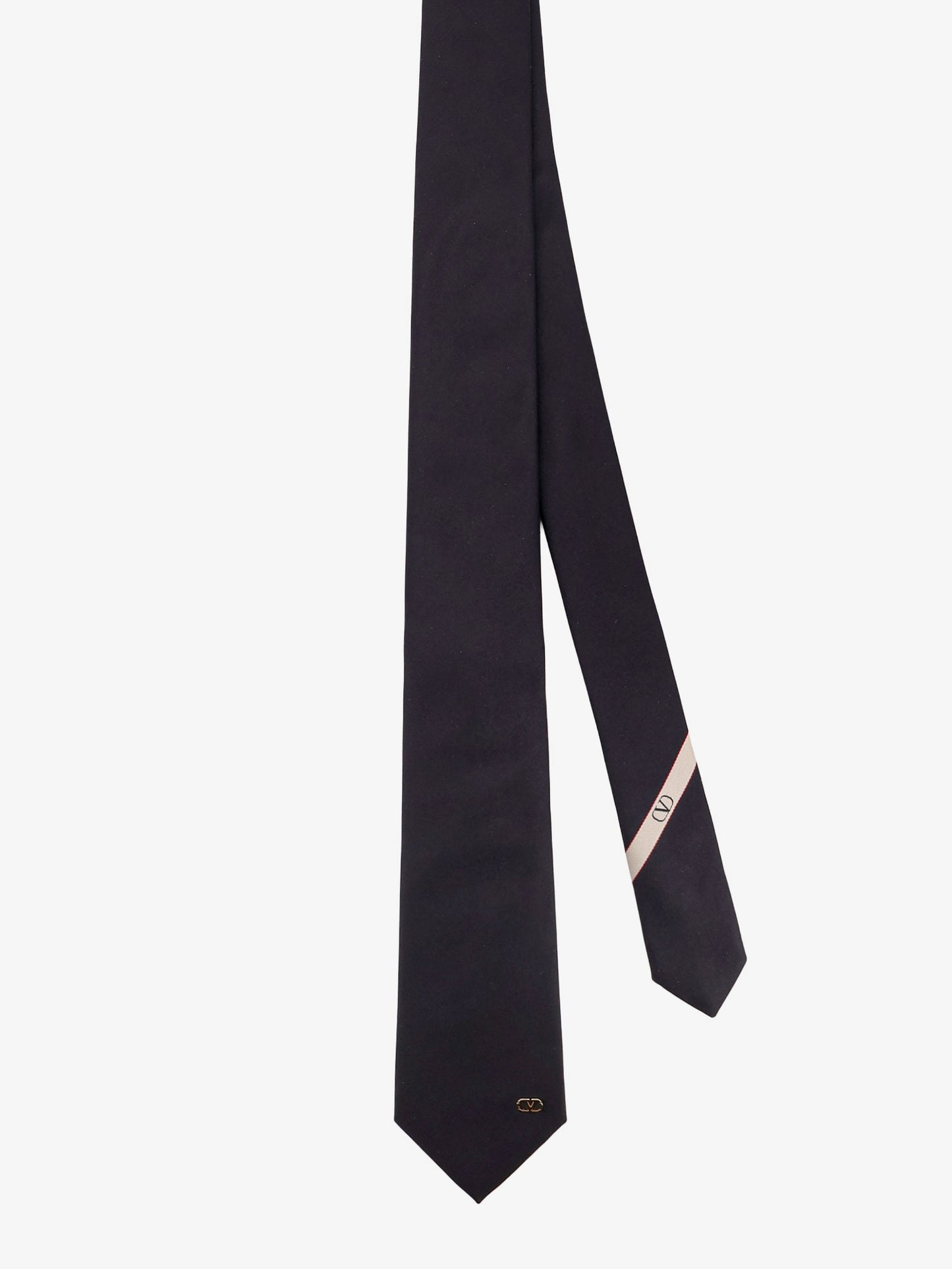 Valentie silk tie with VLogo Signature detail