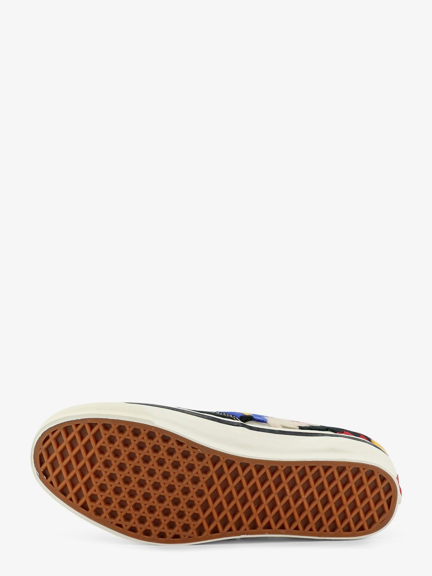 Lx authentic 44 sneakers with multicolor macramé floral detail