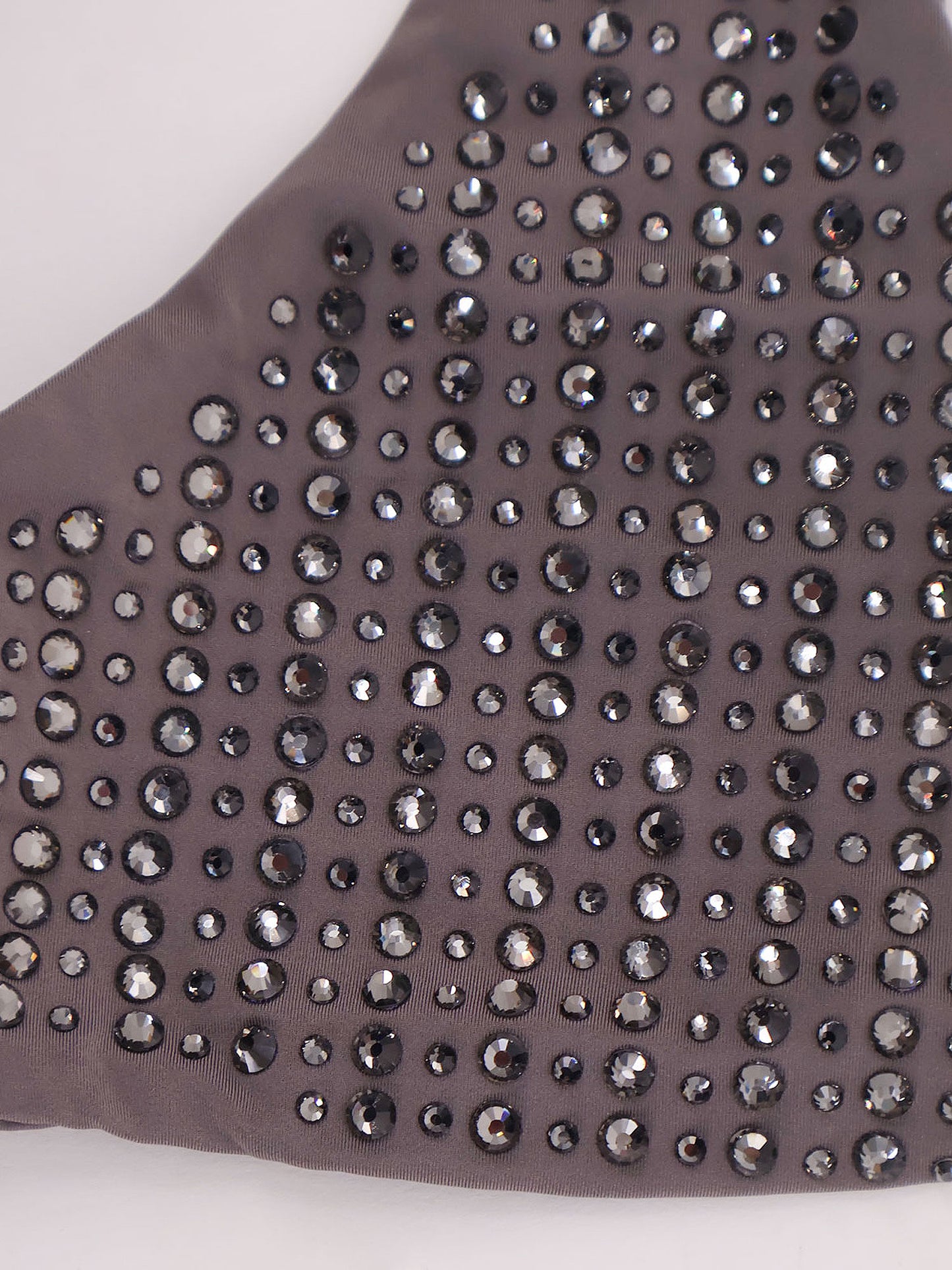 Nylon bikini with all-over rhinestones