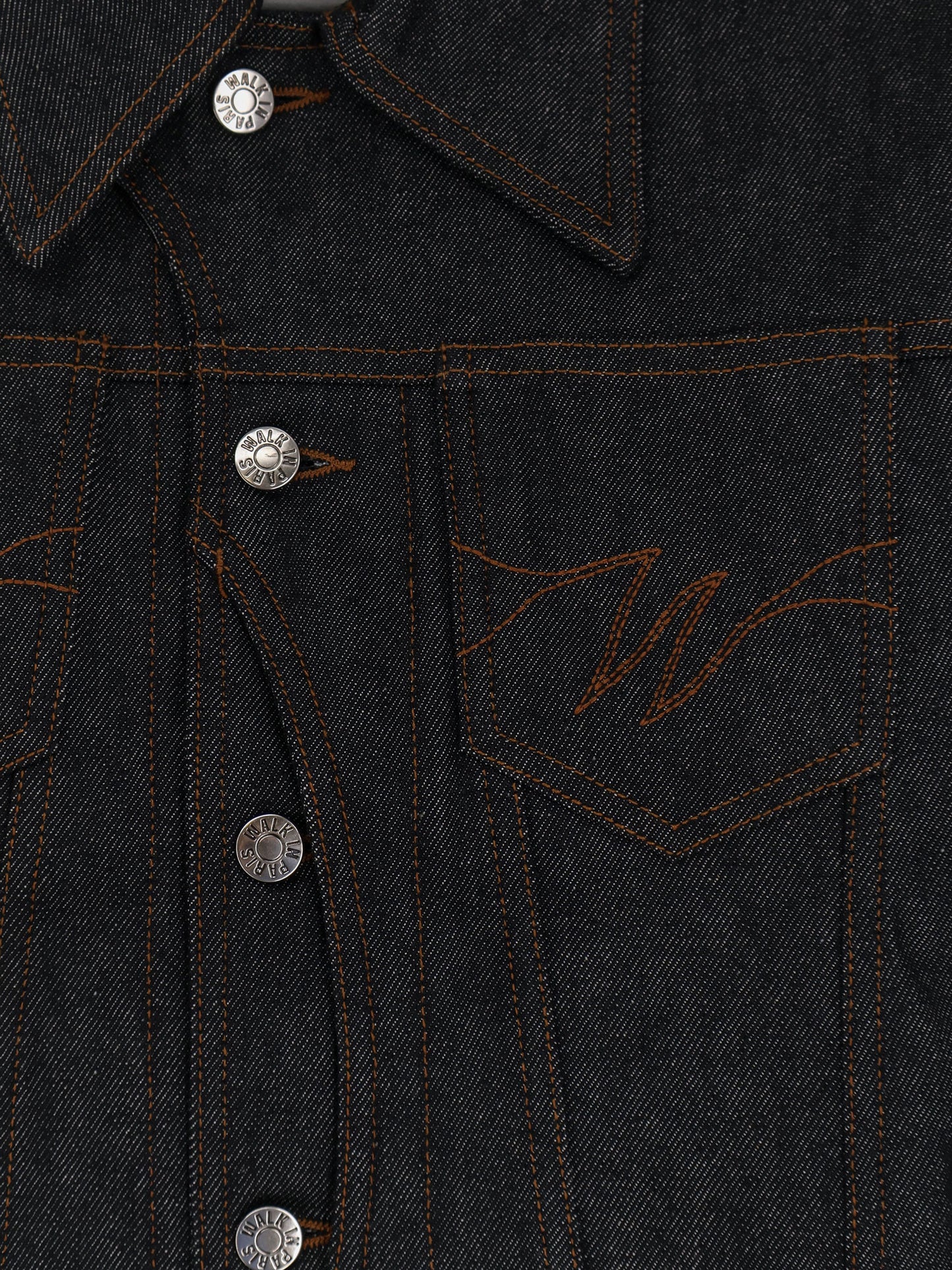 Postman dark denim jacket