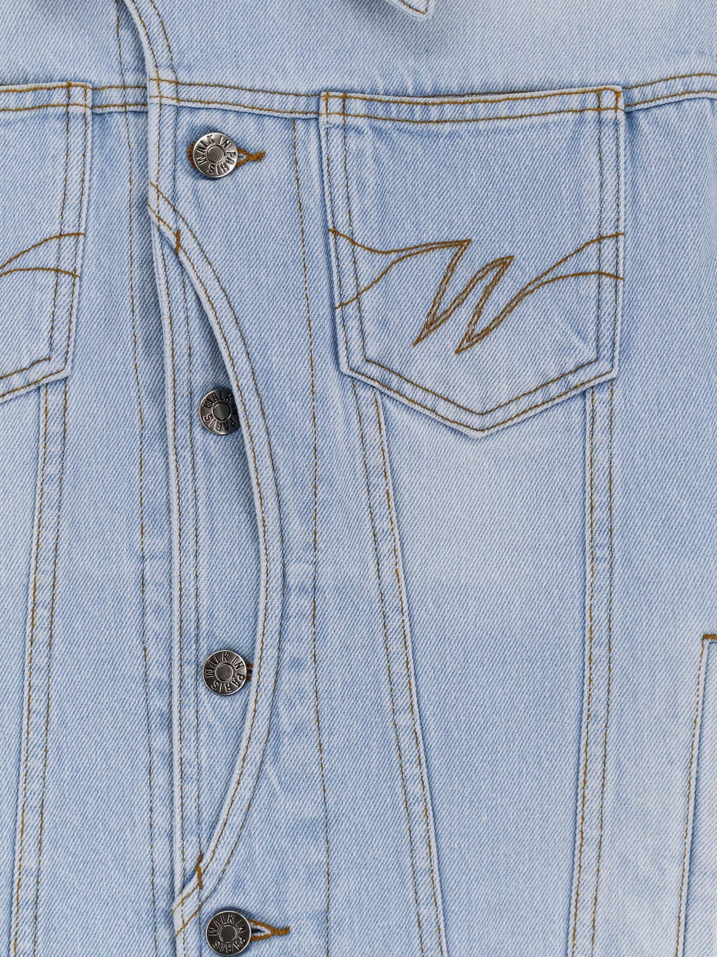 Postman blue denim jacket