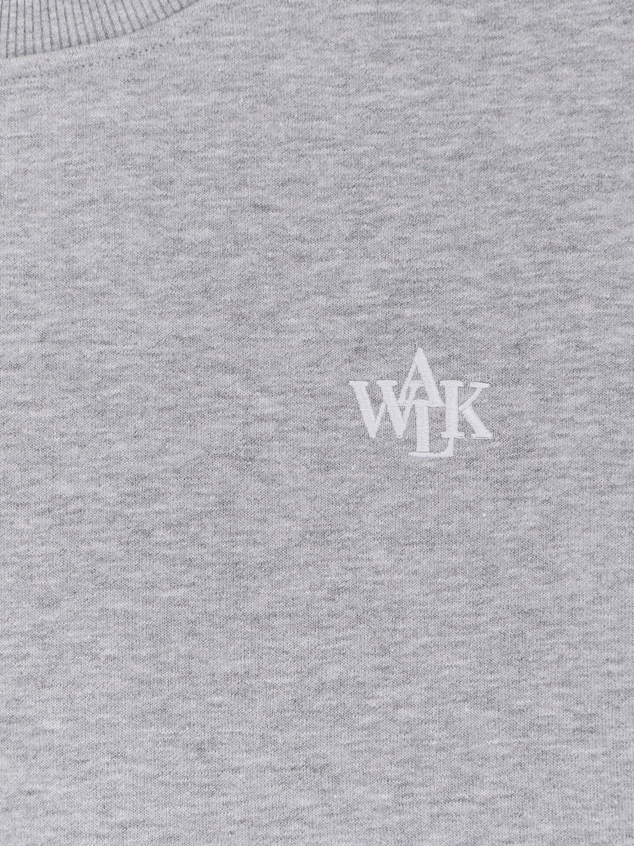 Cotton sweatshirt with front embroidered logo