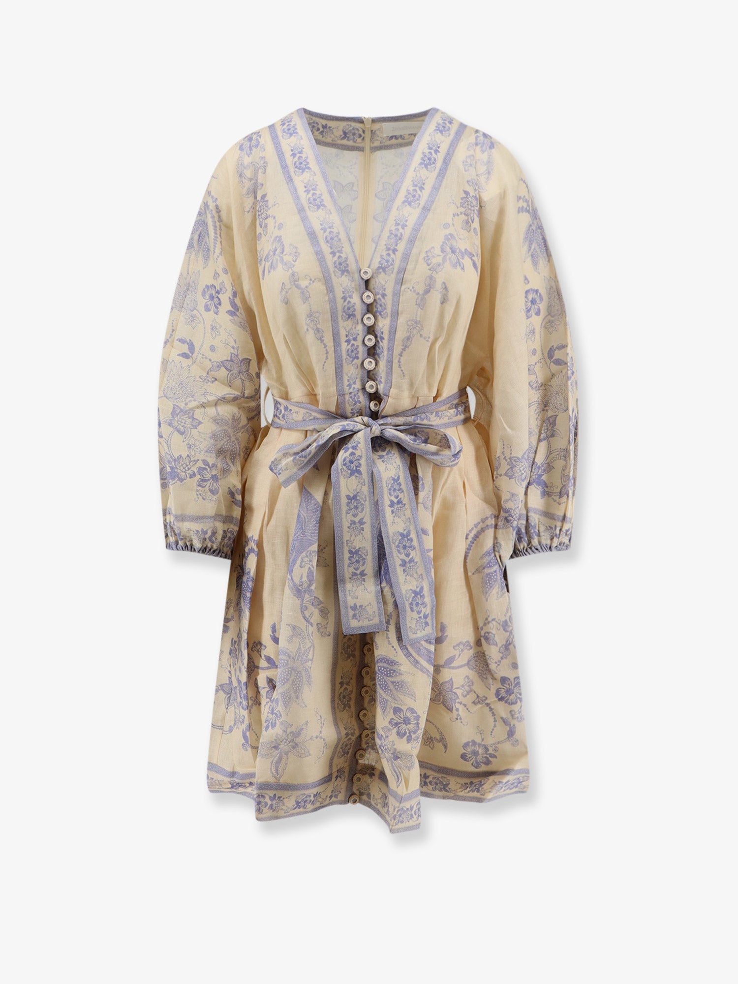 zimmermann linen dress Indra printed short white prom dresses allowing for graceful adjustment Color:Black AB Sparkle Wolf & Badger |