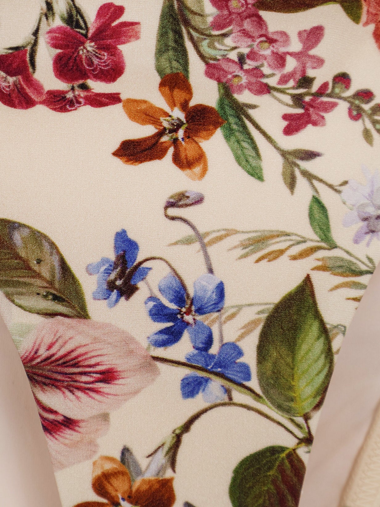 Nylon bikini with floral print