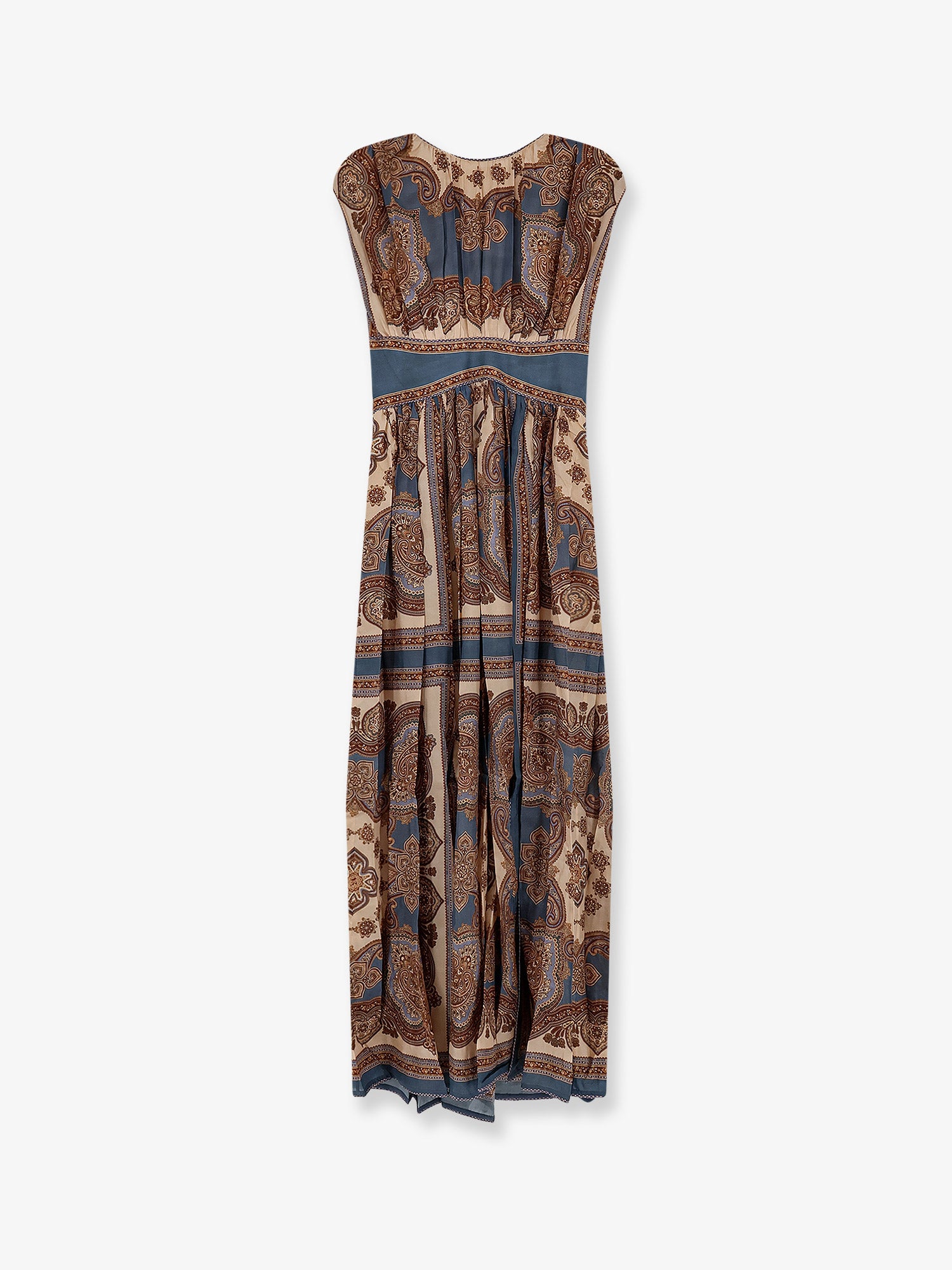 Zimmermann Silk Mahon Printed Maxi Dress - Navy