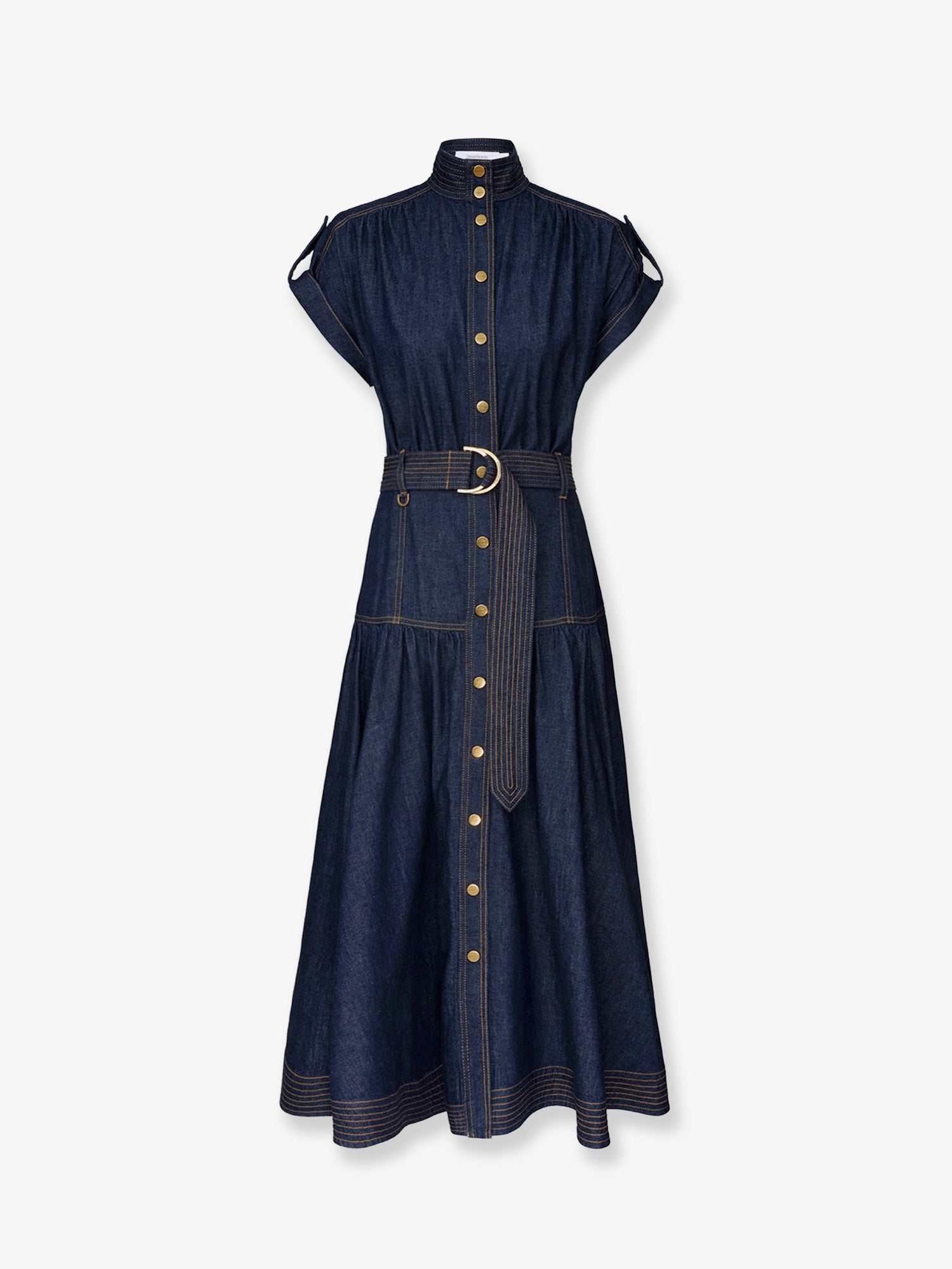 zimmermann blue long dress Denim Midi Dress, Harbour / 2 1940's Sewing Pattern: Stunning The chintz printed design may-launch-2034 Color:Pastel blue