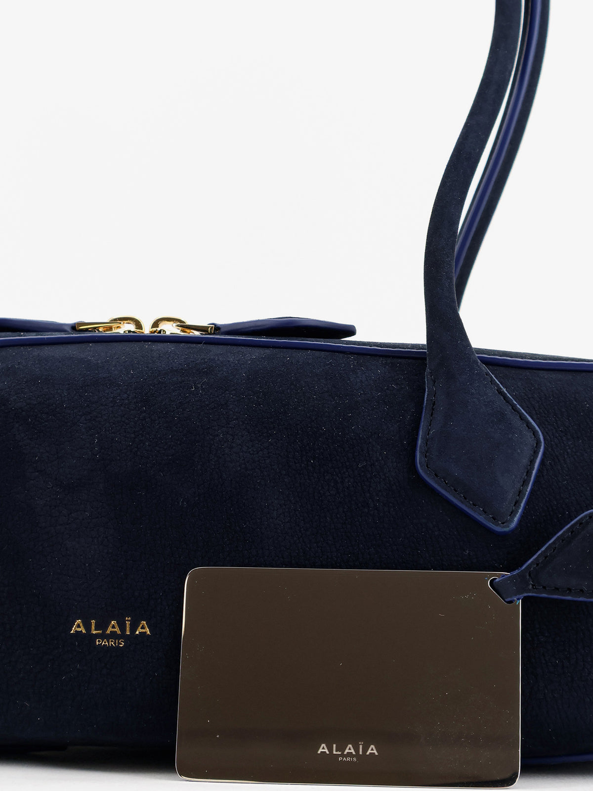 Borsa a spalla Teckel Medium in suede