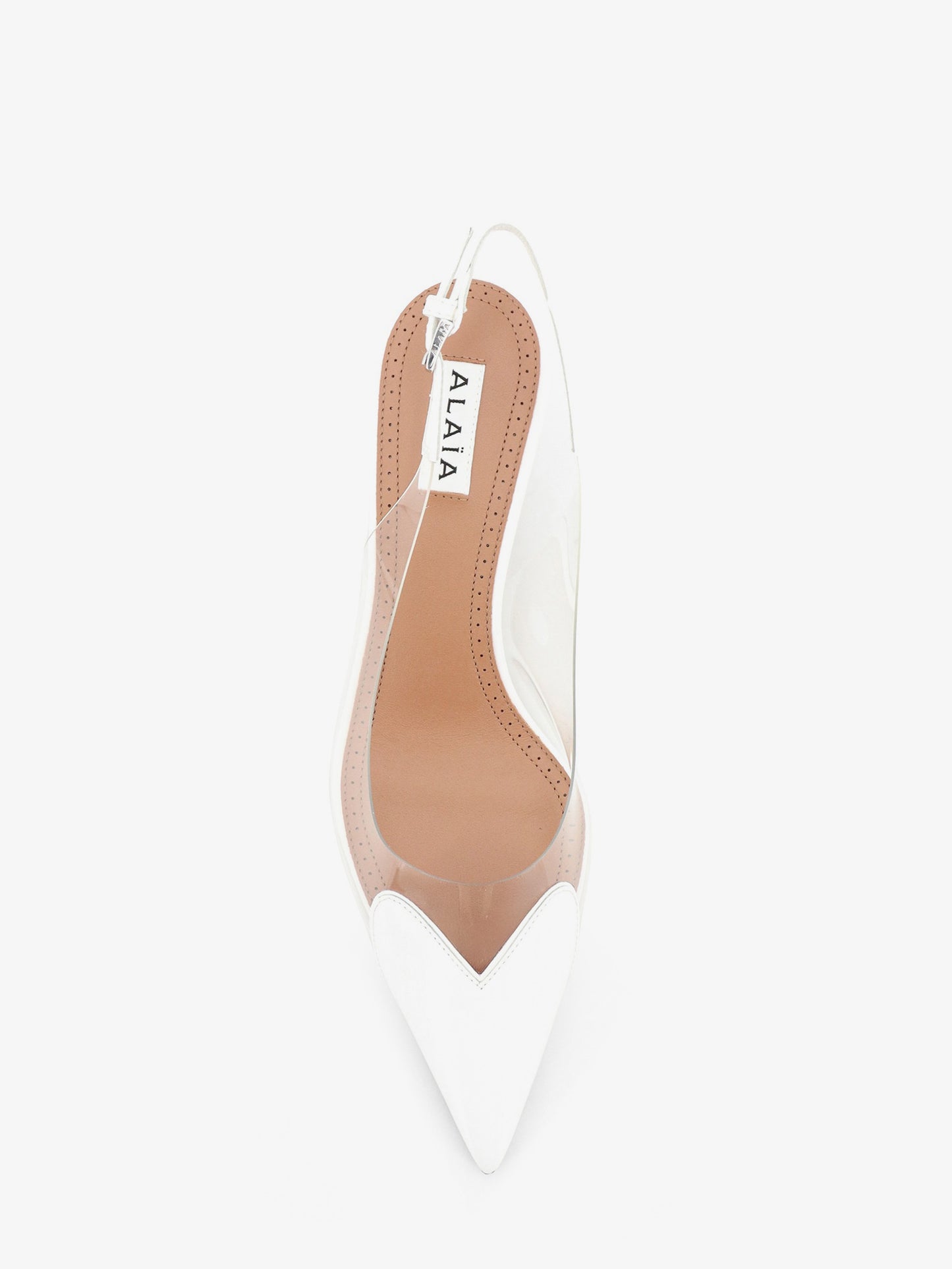 Le Coeur Slingback PVC and leather pumps