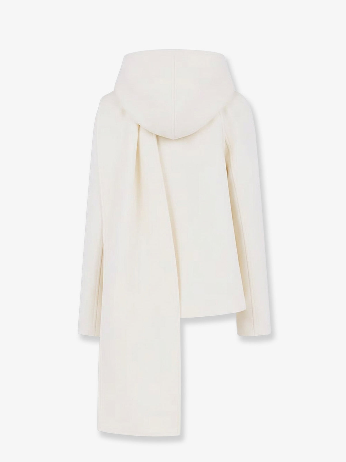 Scarf Boiled Wool Coat