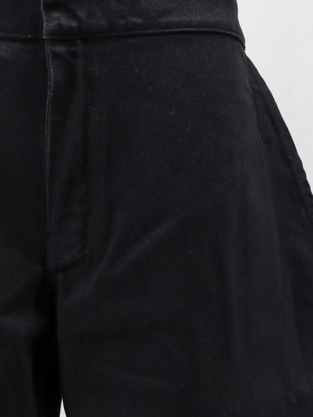 Petal trousers in black denim