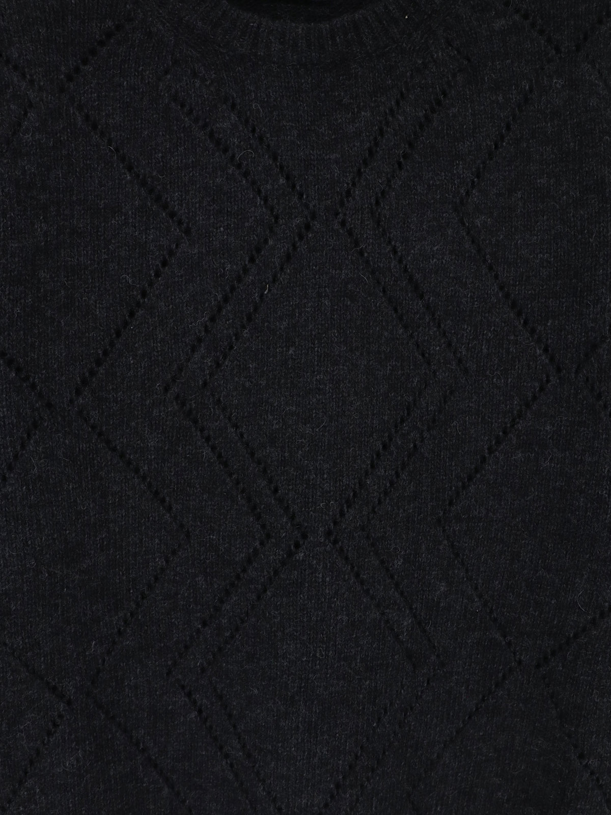 Maglia girocollo in misto lana