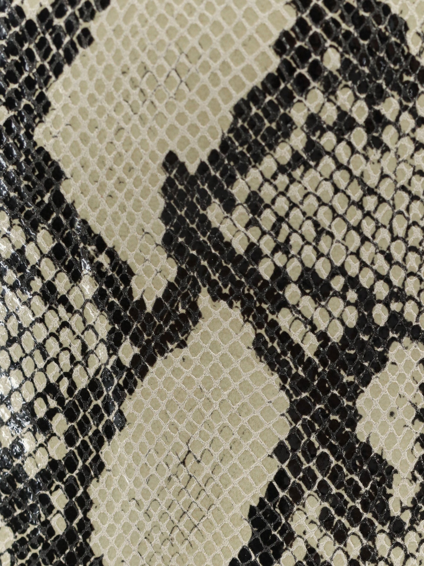 Python-print leather midi skirt