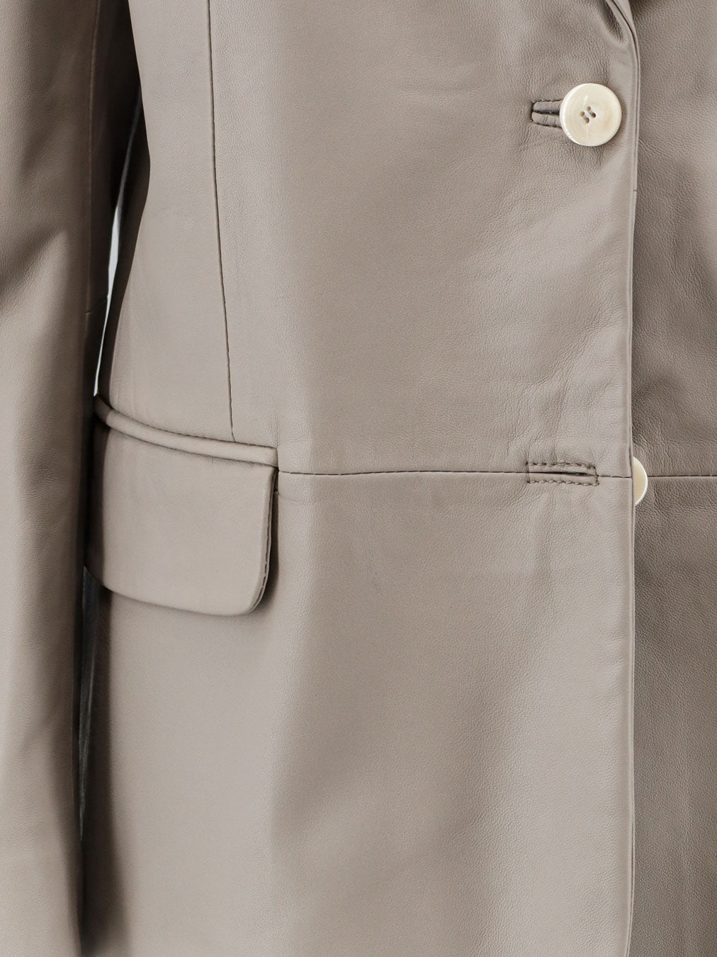Leather blazer