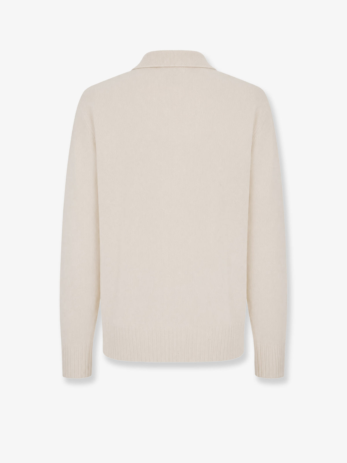 Wool and cashmere polo shirt sweater