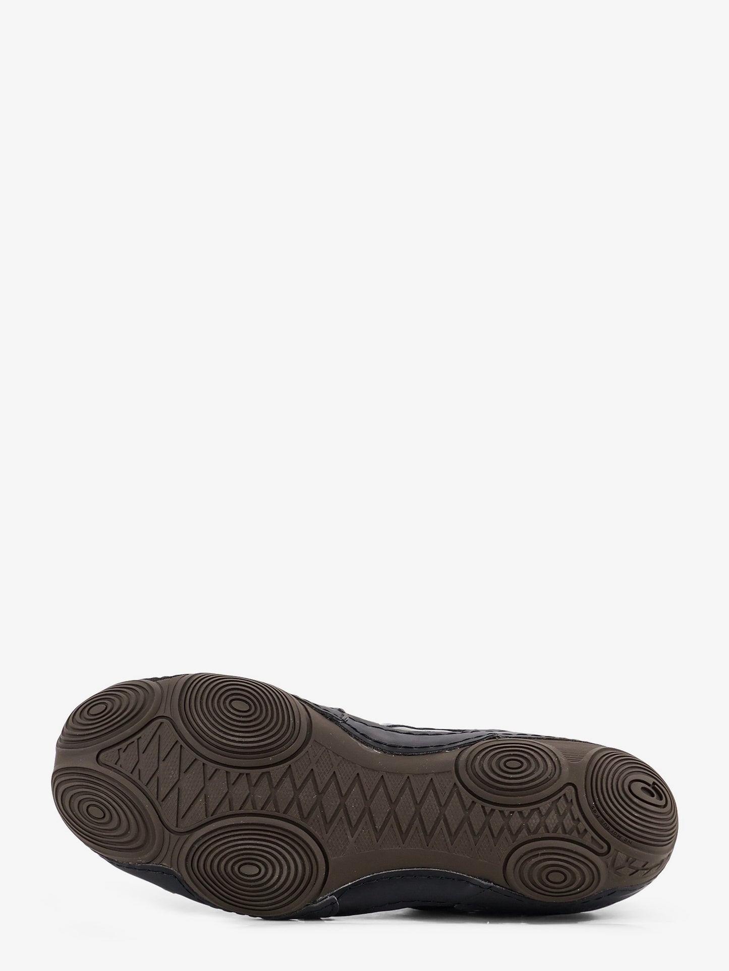 Hypersync mesh and leather sneakers with embroidered logo