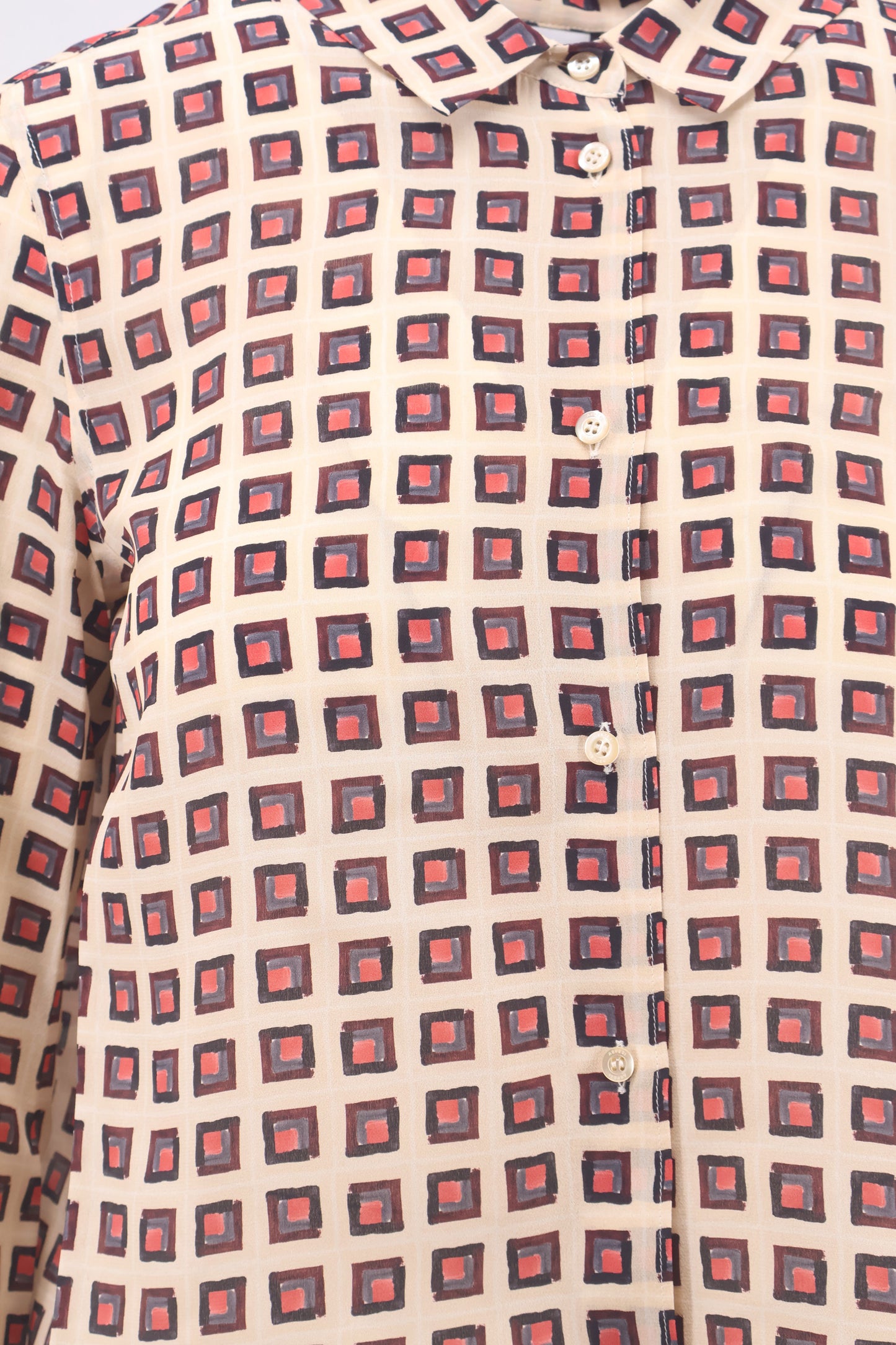 Printed silk shirt