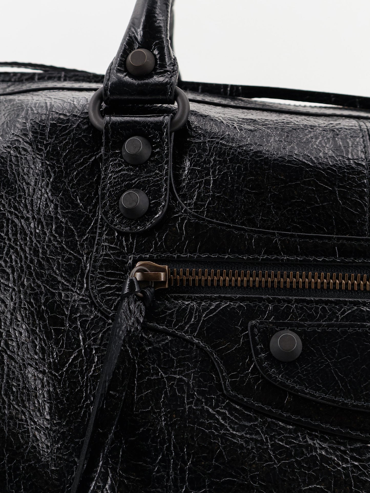 Le City Boston L Leather Handbag