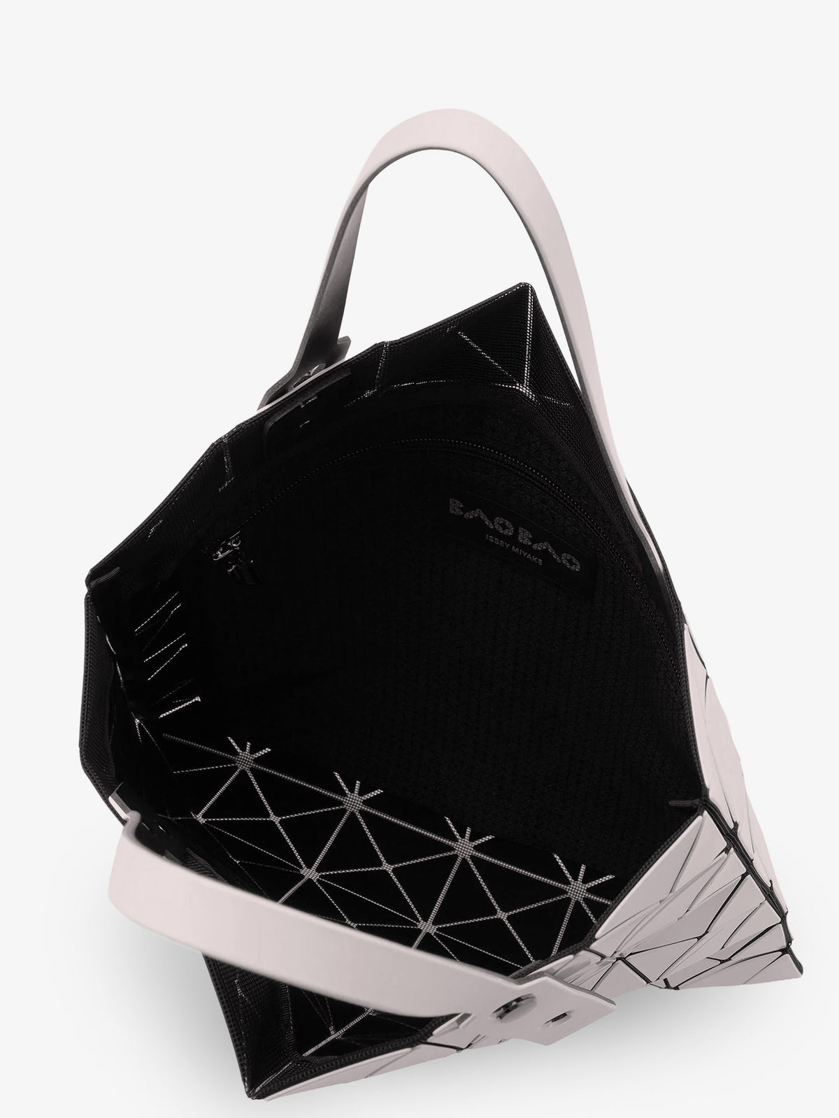 Borsa a spalla Lucent con pattern triangolare