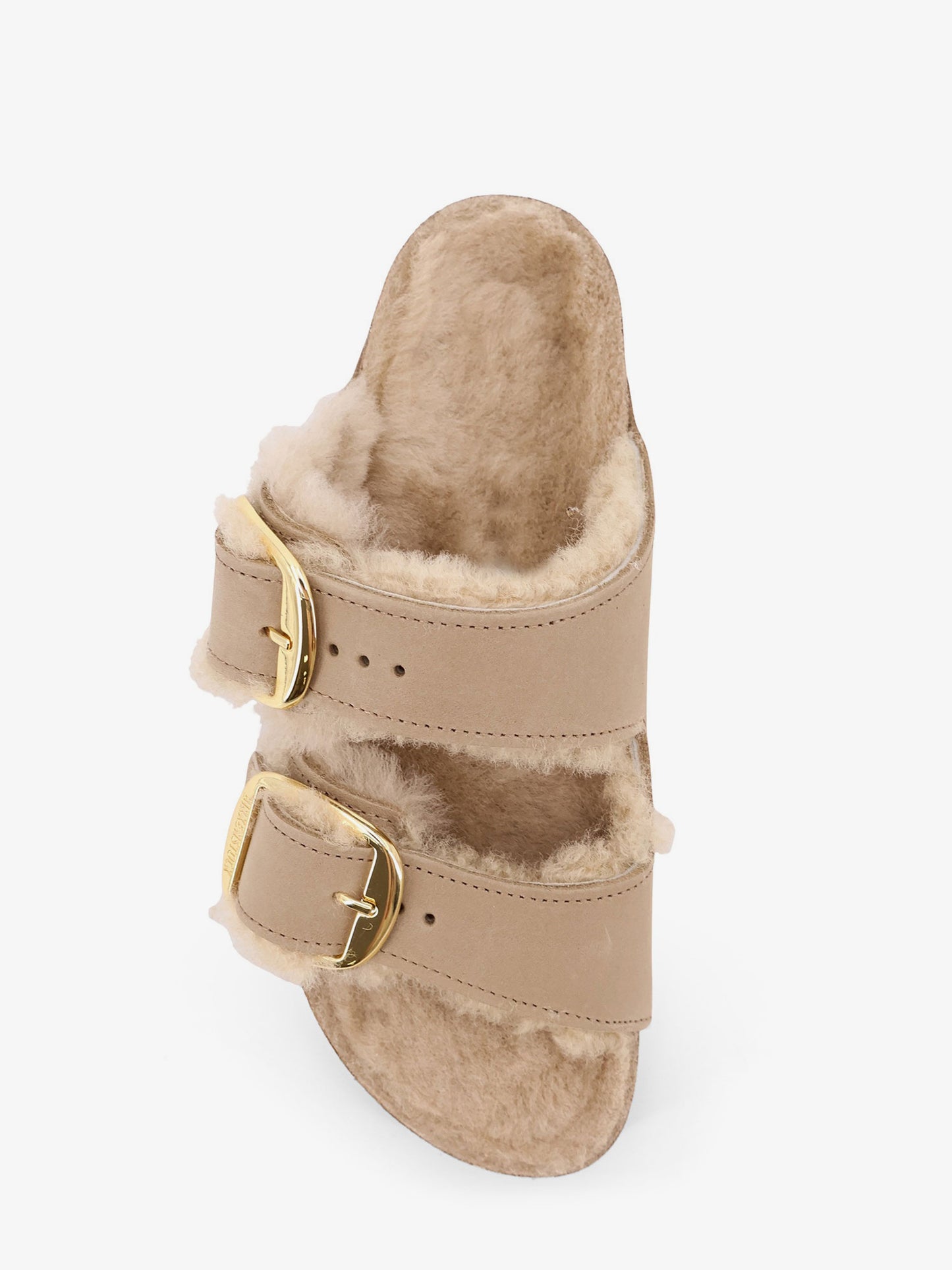Arizona Big Buckle Shearling sandals