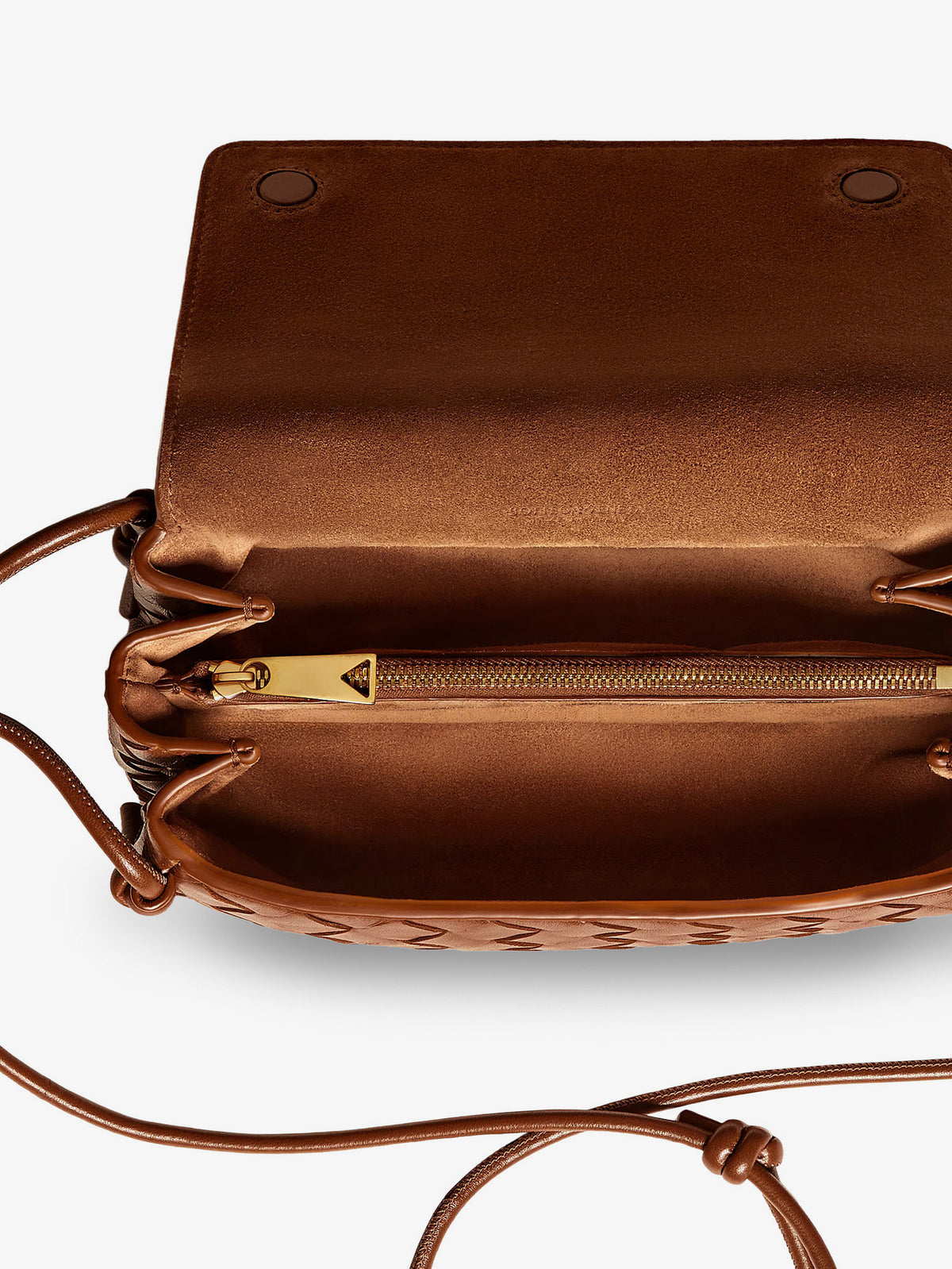 Notturno clutch bag with leather shoulder strap