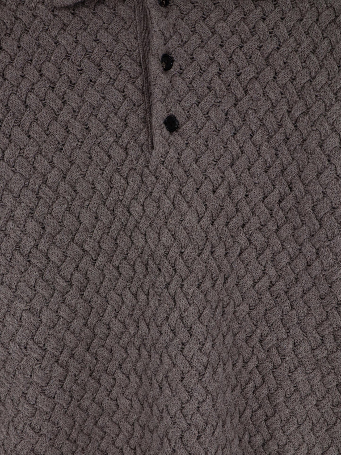 Wool sweater with Intrecciato motif