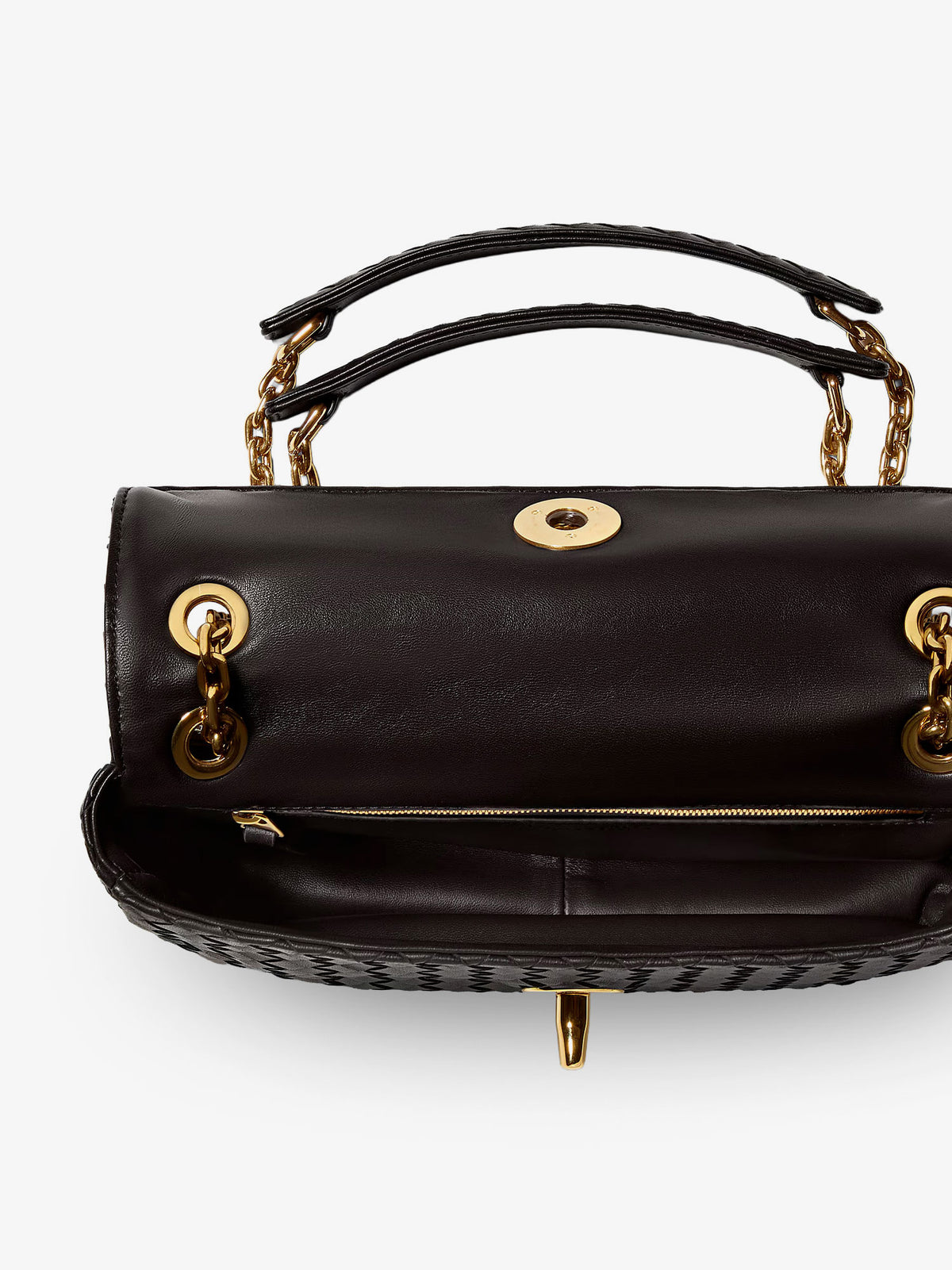 Madison leather crossbody bag with Intrecciato motif